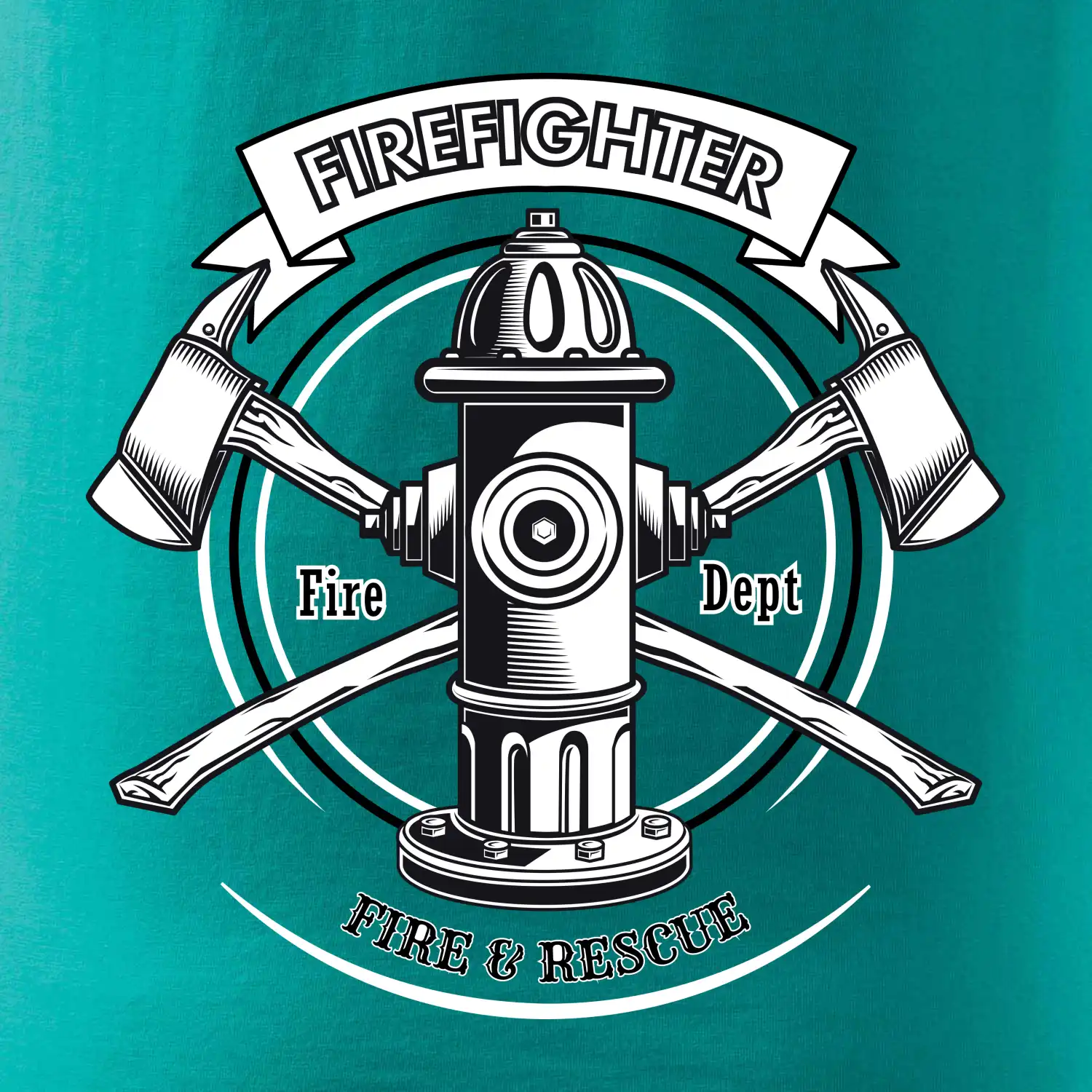 Firefighter logo Fire and rescue