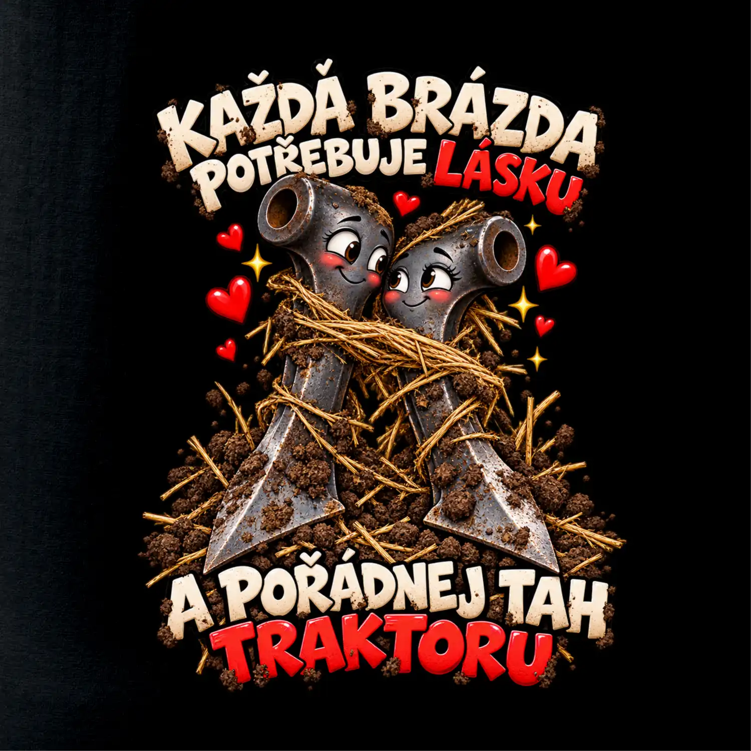 Zamilované ocelové zuby polních bran