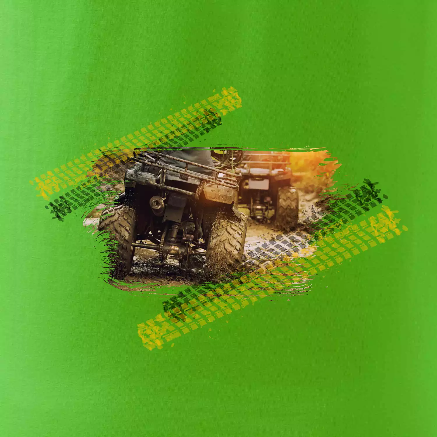 ATV čtyřkolka v bahně