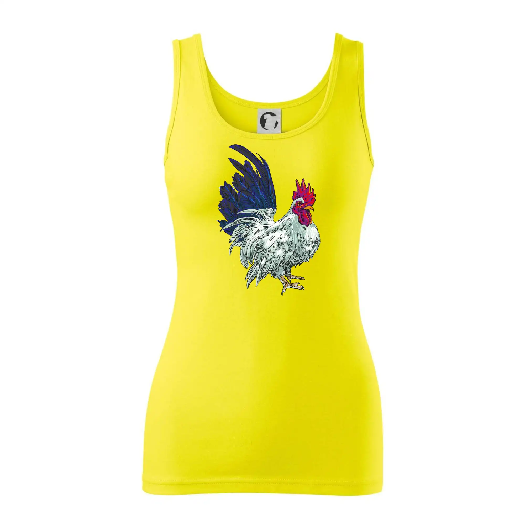 Kohout kreslený bílý