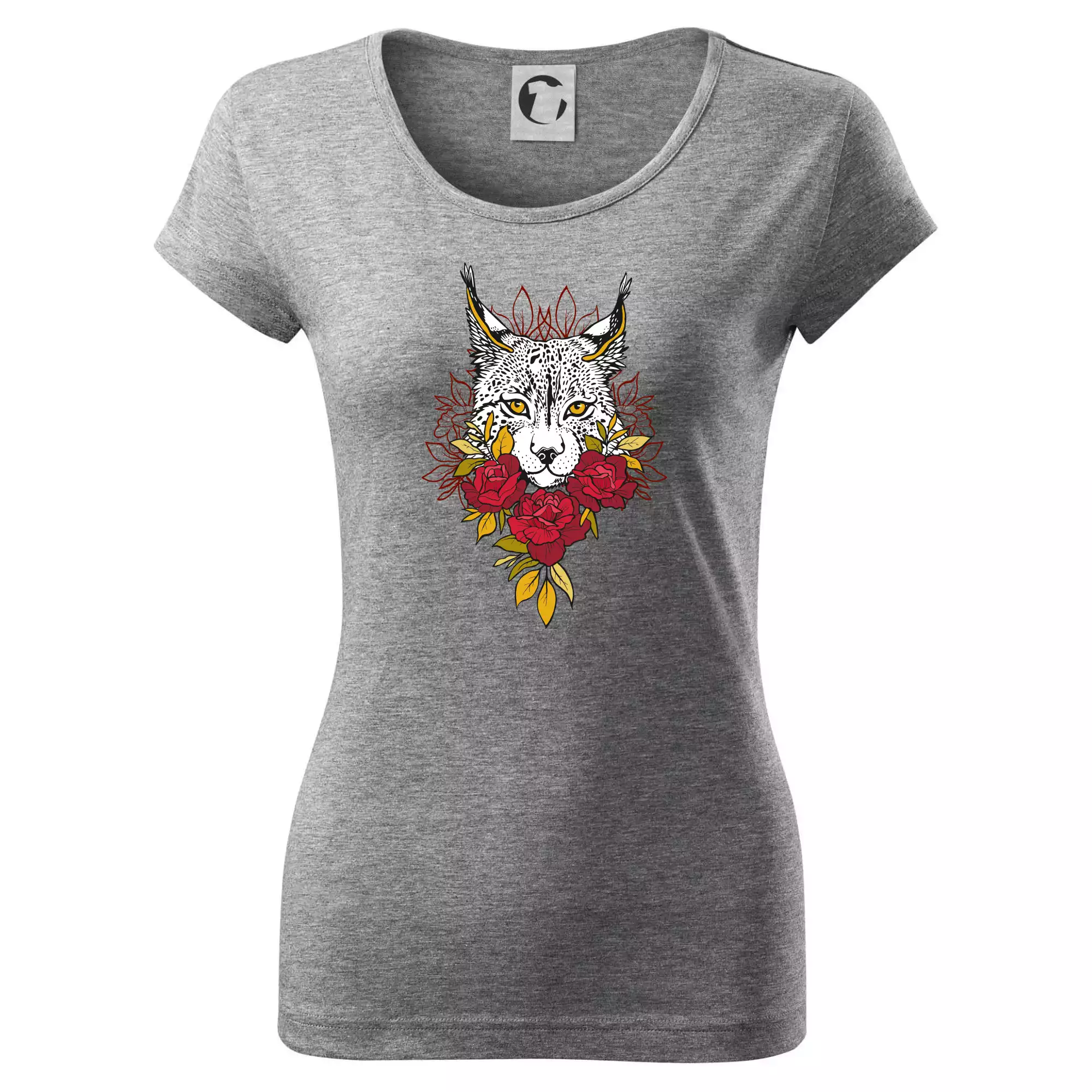 Rys s červenými růžemi  (Pecka design)