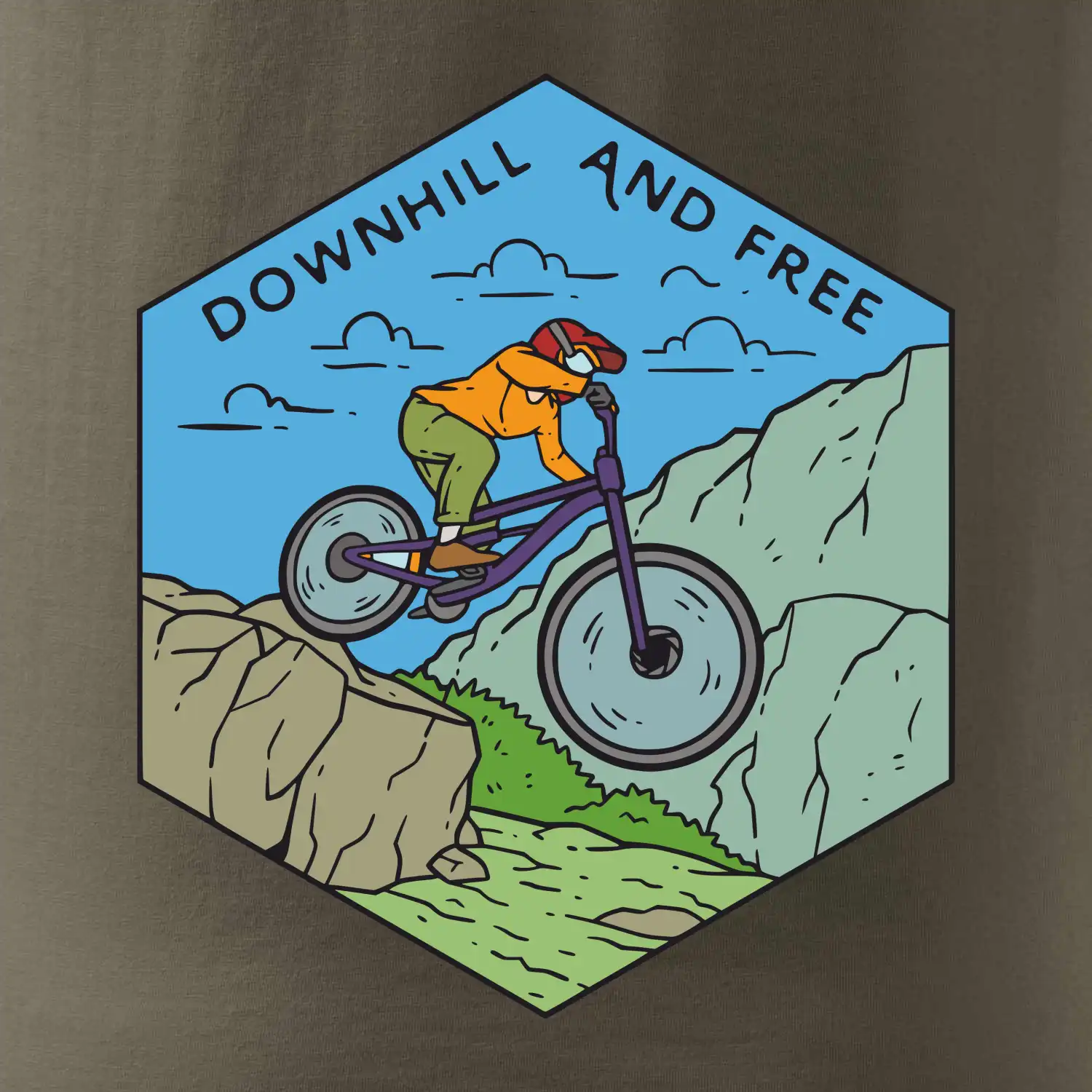 Downhill and free kluk