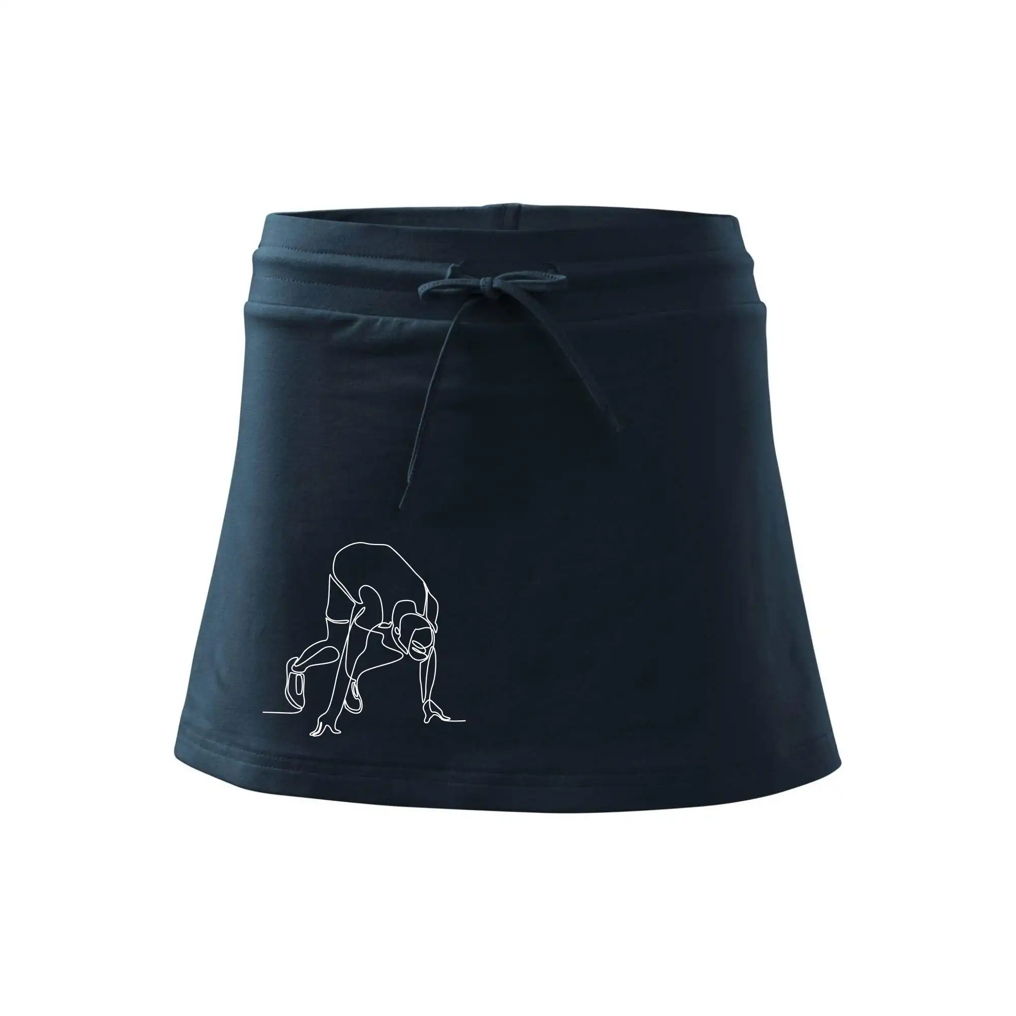 Běžec na startu jedním tahem