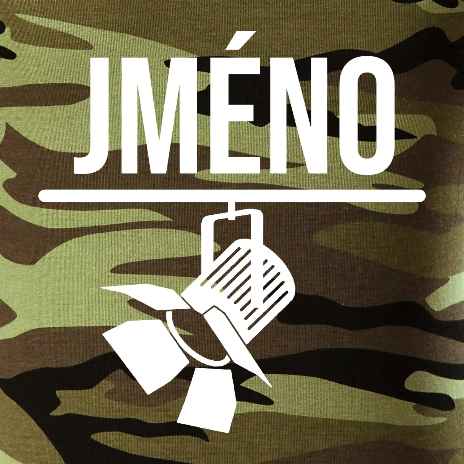 Jméno a nápis na zádech - stage crew