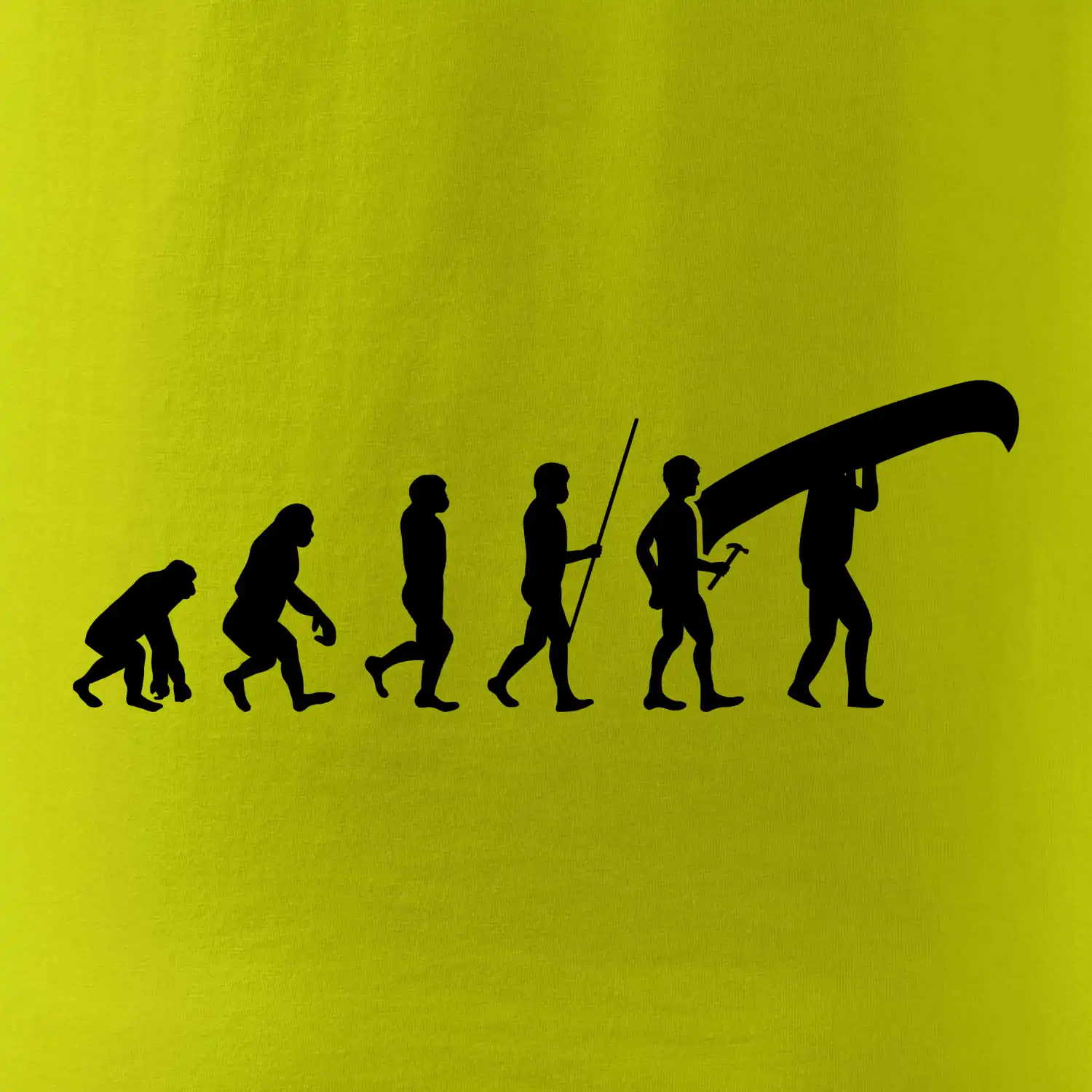 Evoluce kanoe nad hlavou