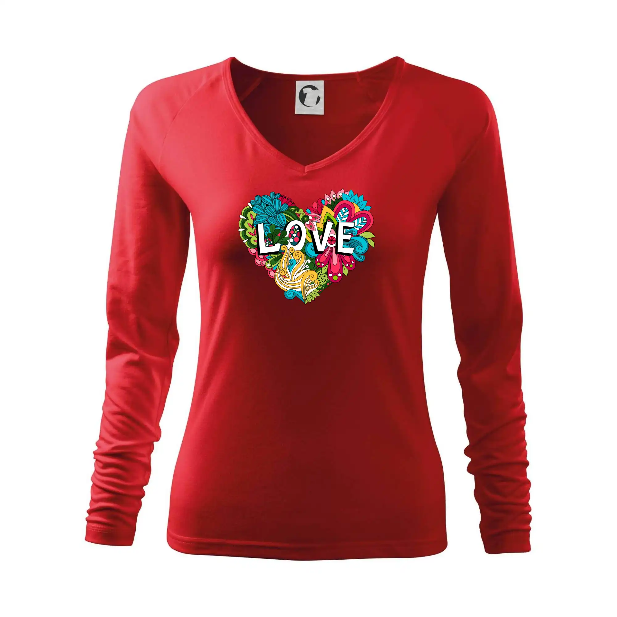 Love nápis květovaný