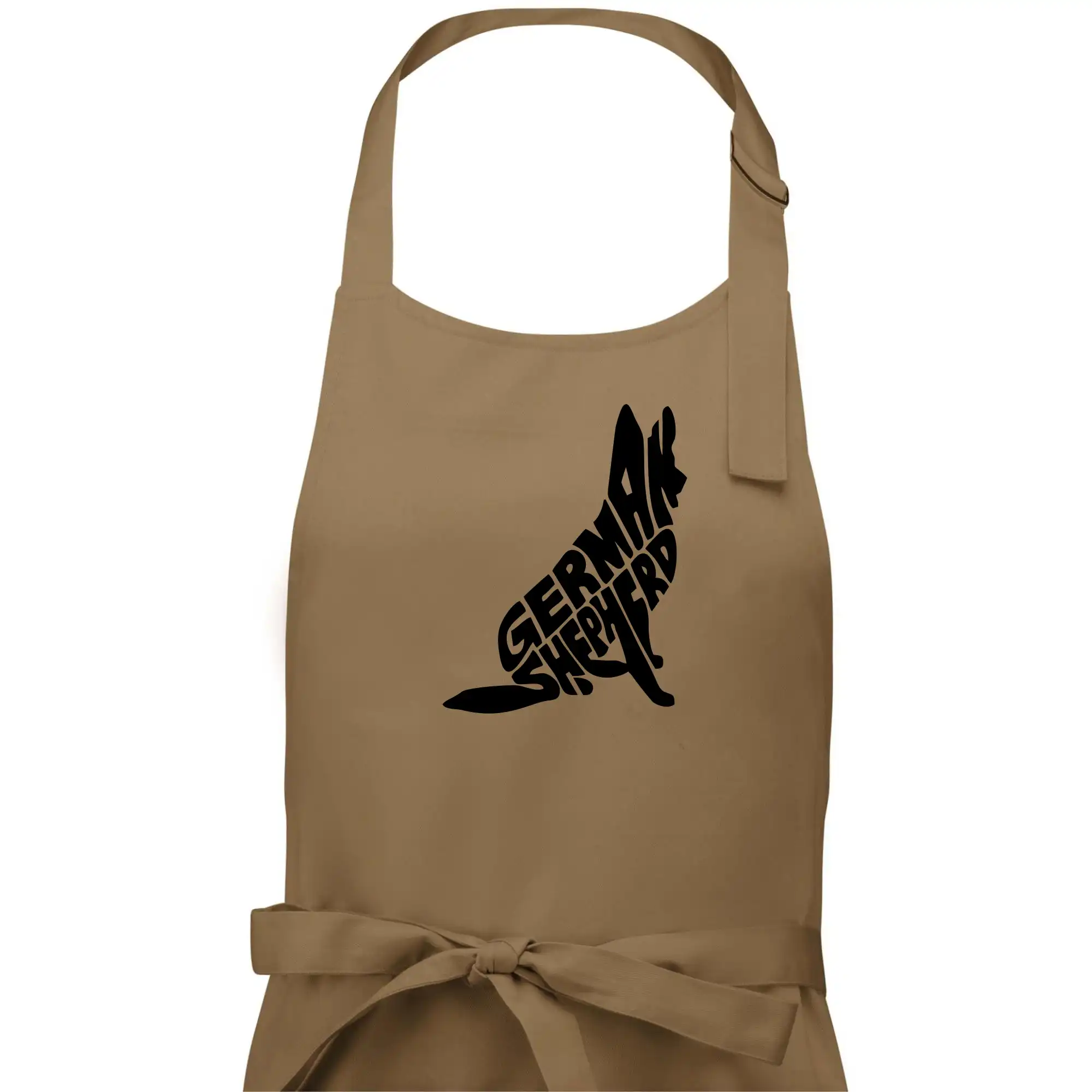 Německý ovčák sedící napis