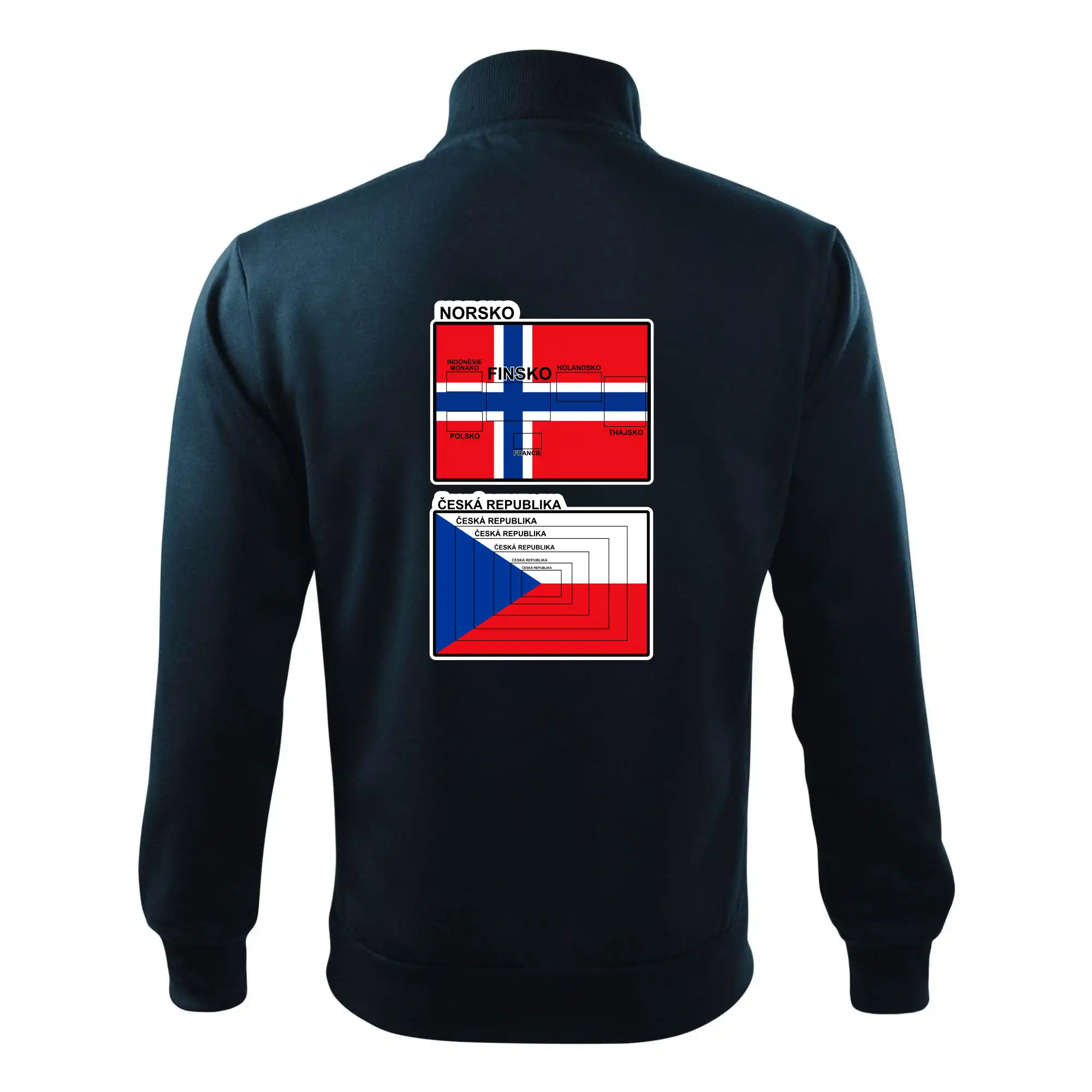 Norská a česká vlajka