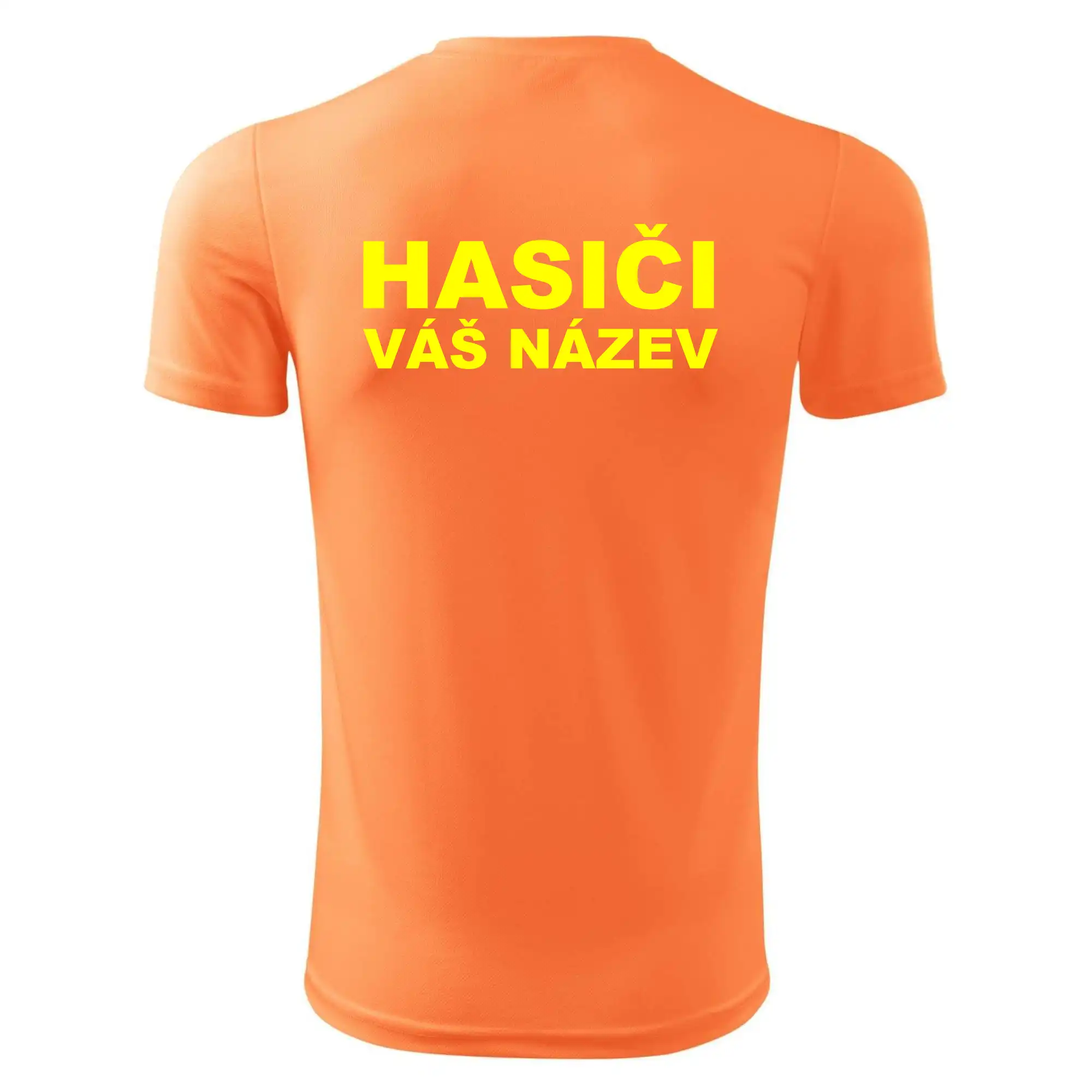 Hasiči - žlutý nápis - váš název sboru
