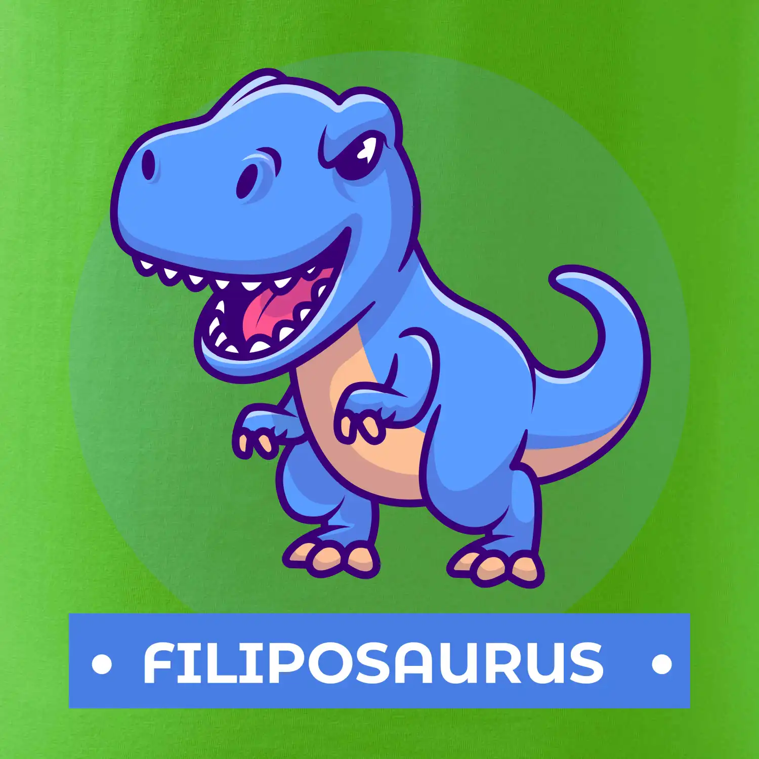 Dinosauří jména - modrý dinosaurus