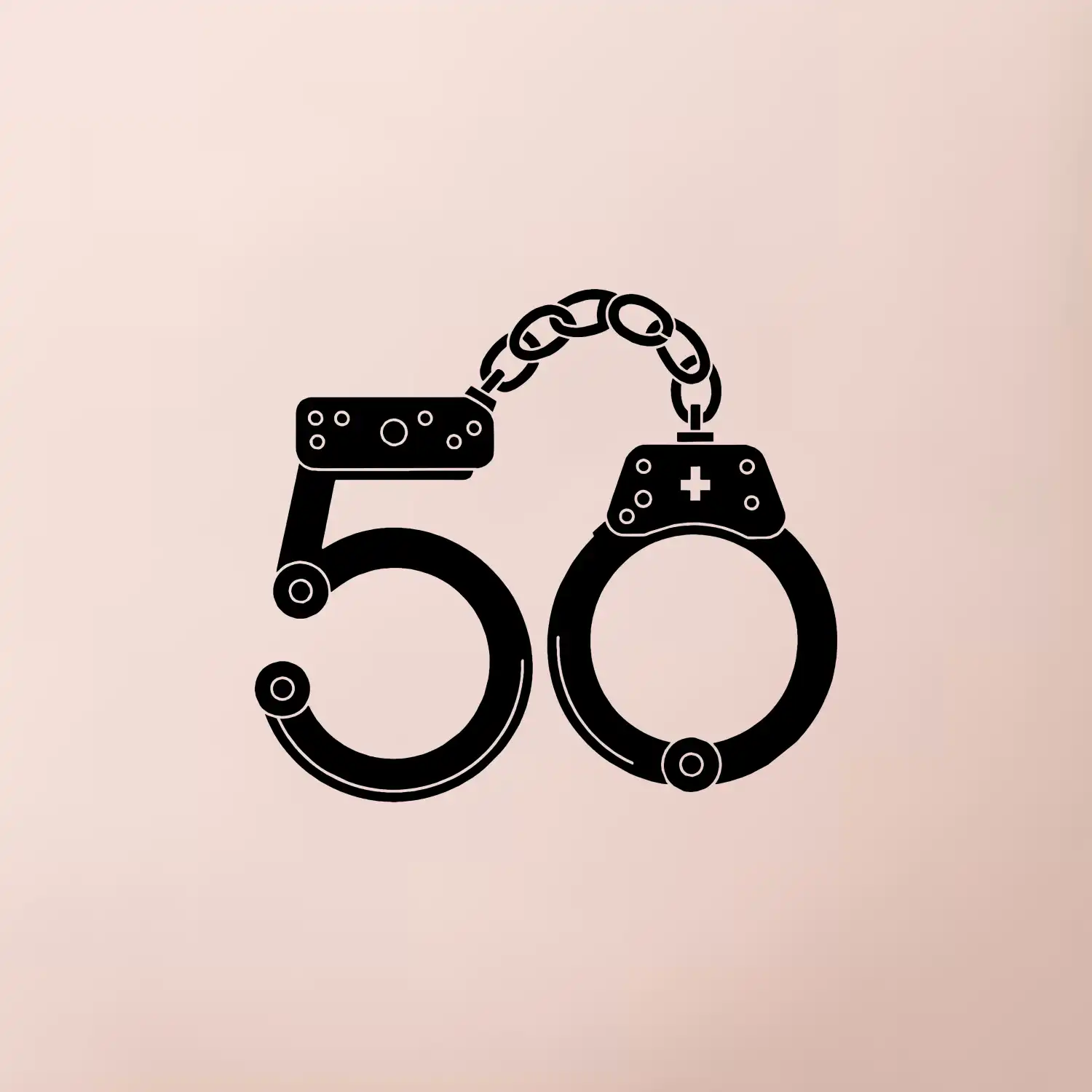 Narozeninové tričko pro policajta - pouta 50