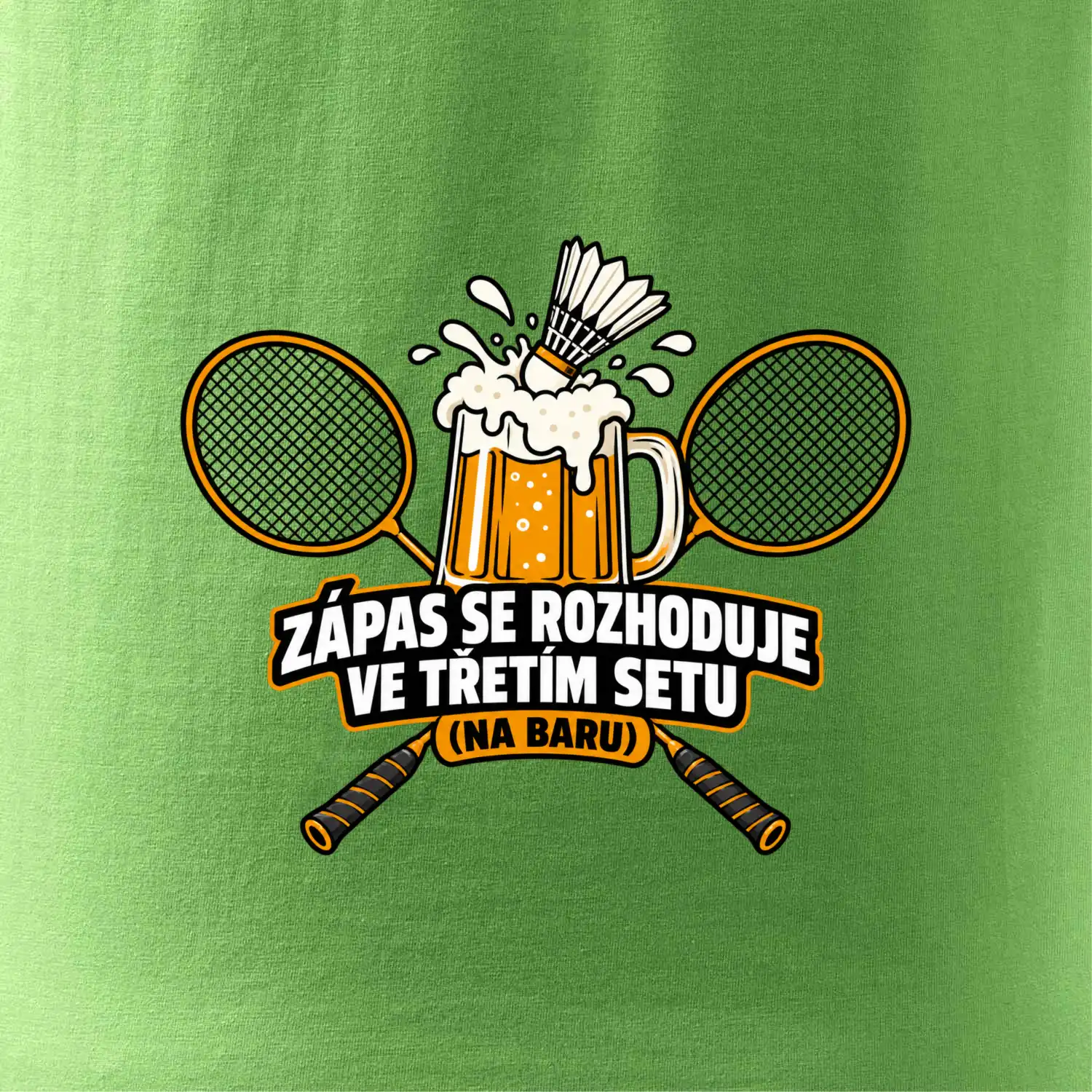 Badminton třetí set na baru