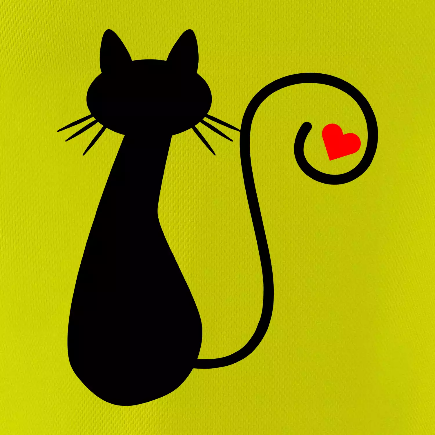 Zamilovaná kočka ocásek