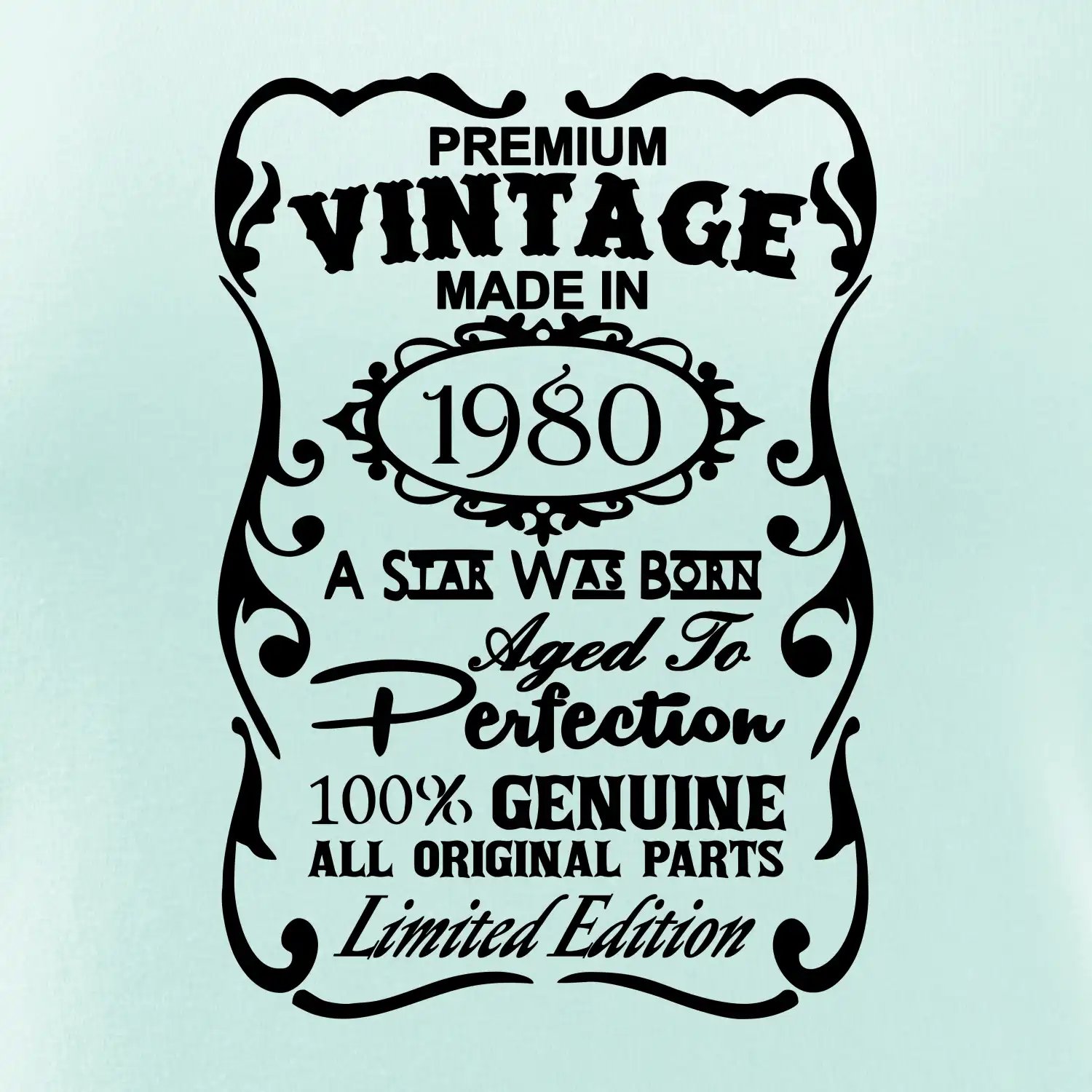 Vintage Etiketa - 1980