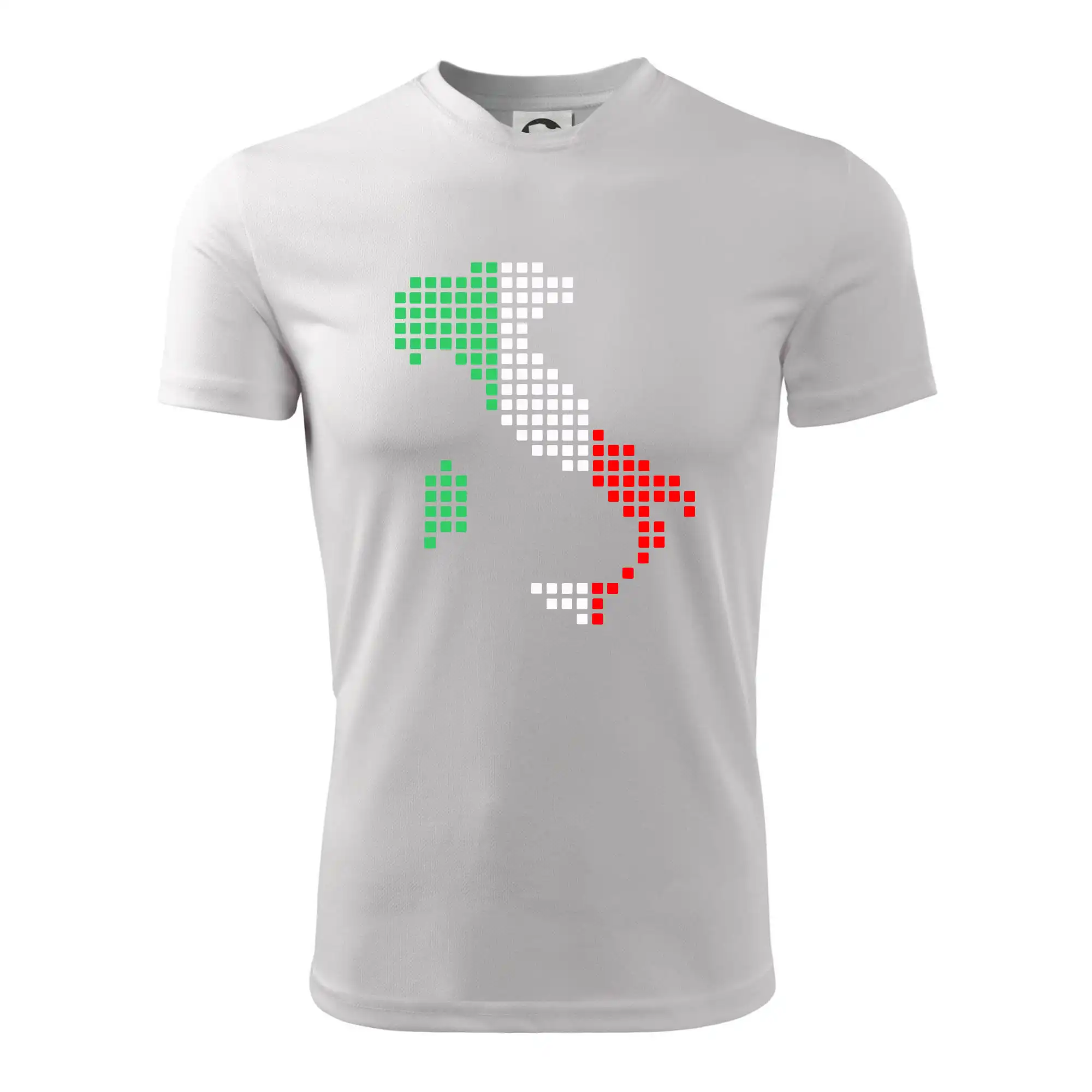 Itálie obrys vlajka