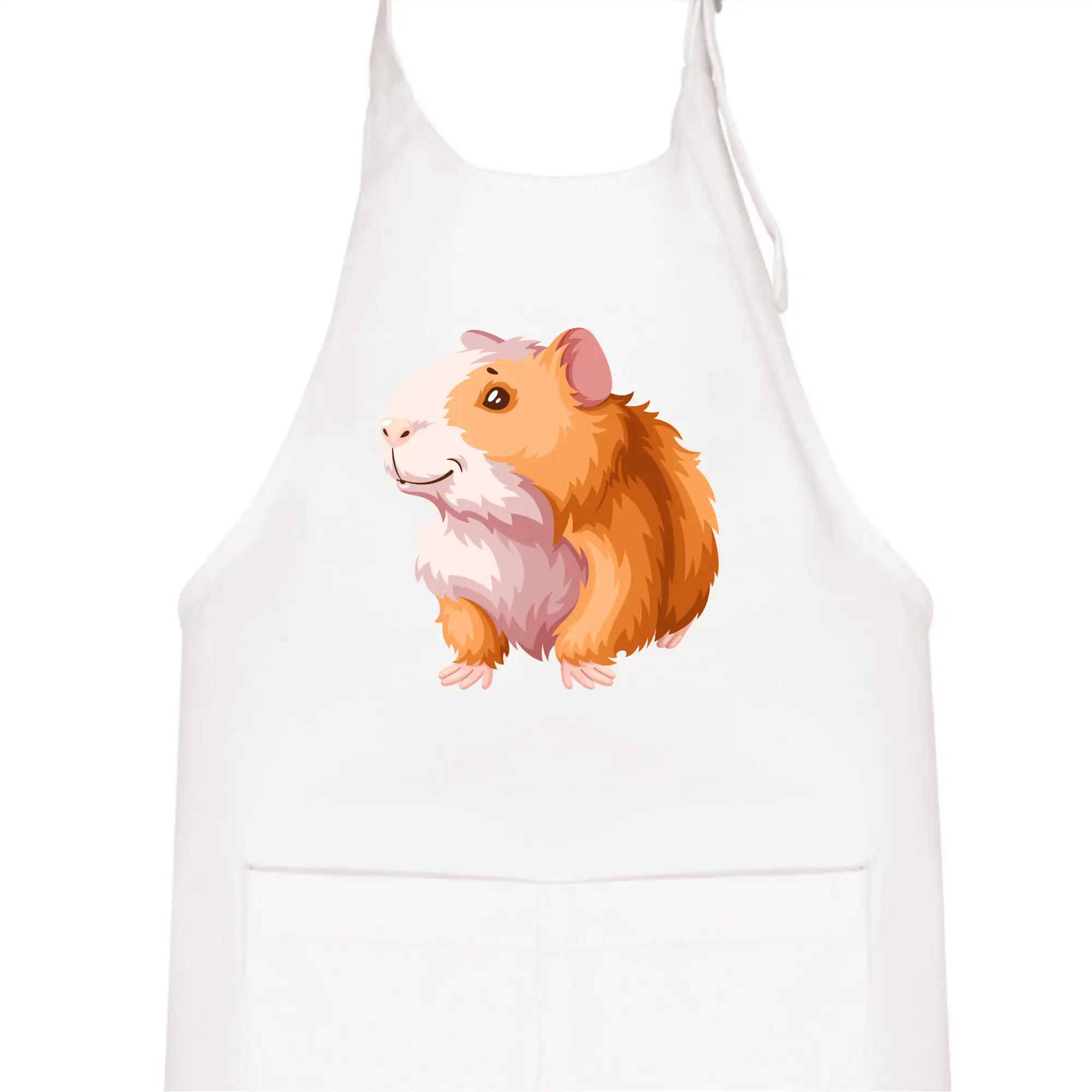 Morče - kreslené, bílo oranžové