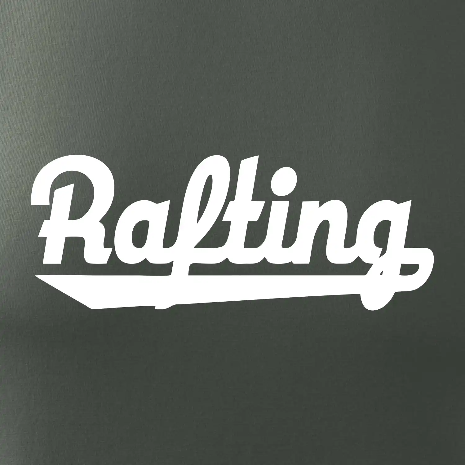 Rafting nápis