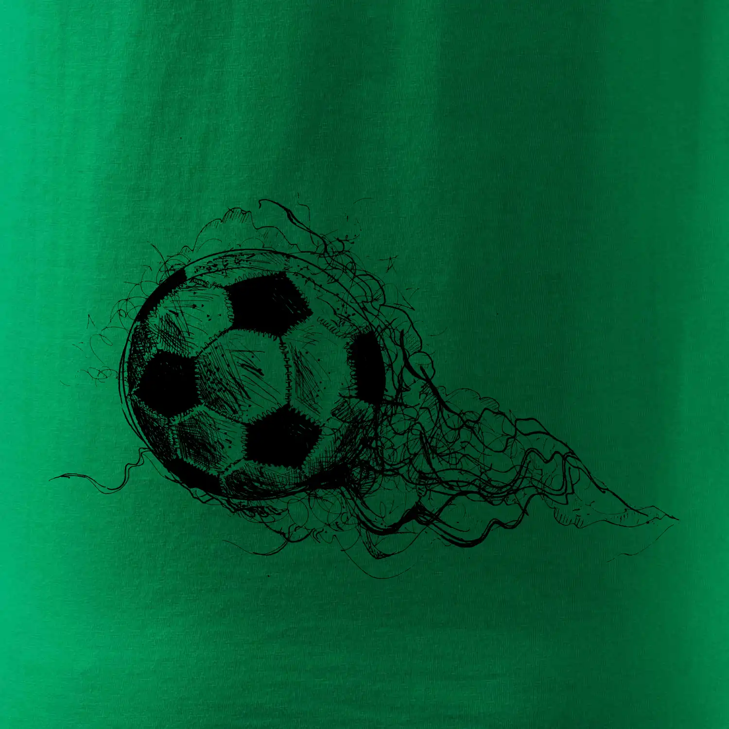 Fotbalový míč - kresba tužkou