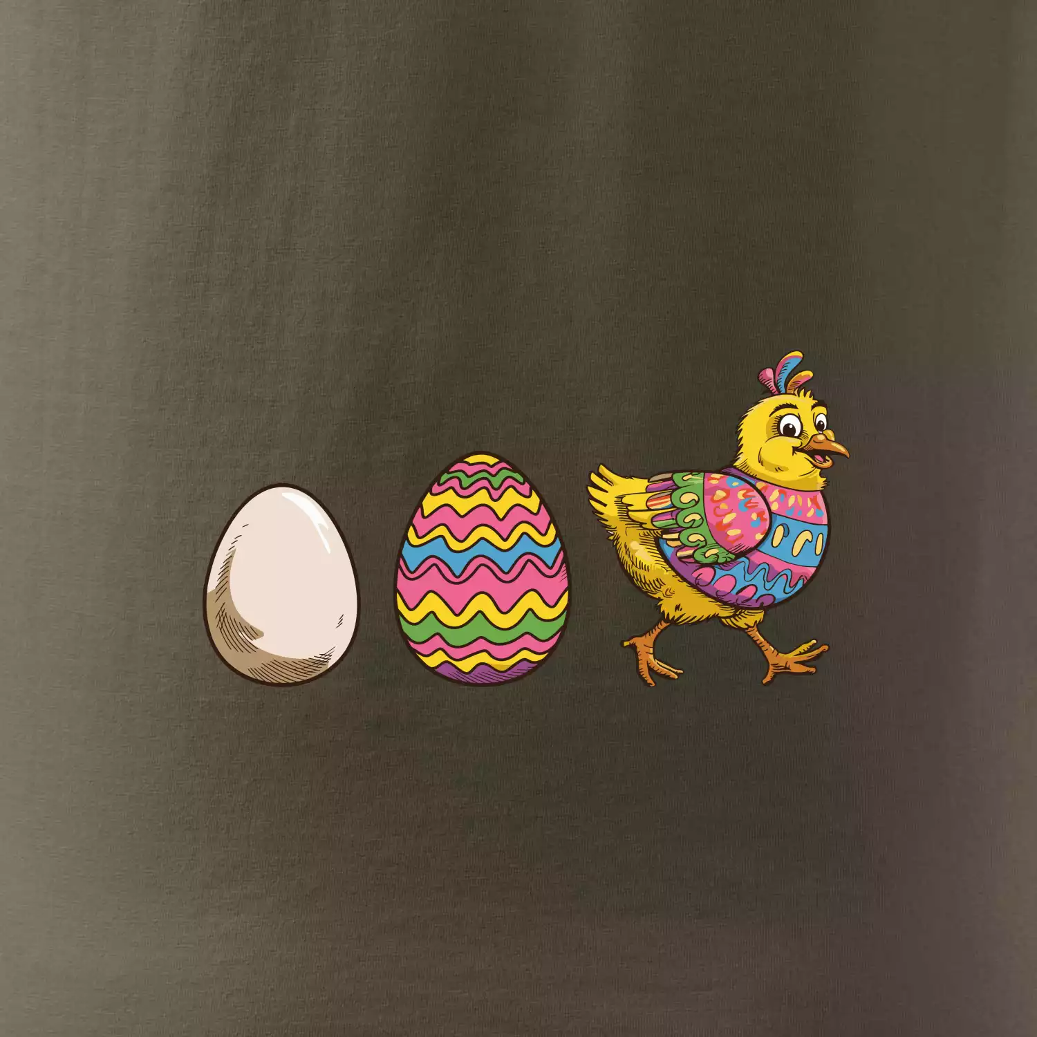 Evoluce vajíčka - velikonoce - slepice