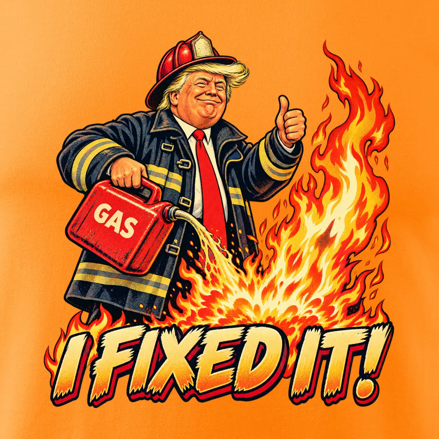 Donald Trump jako hasič I fixed it