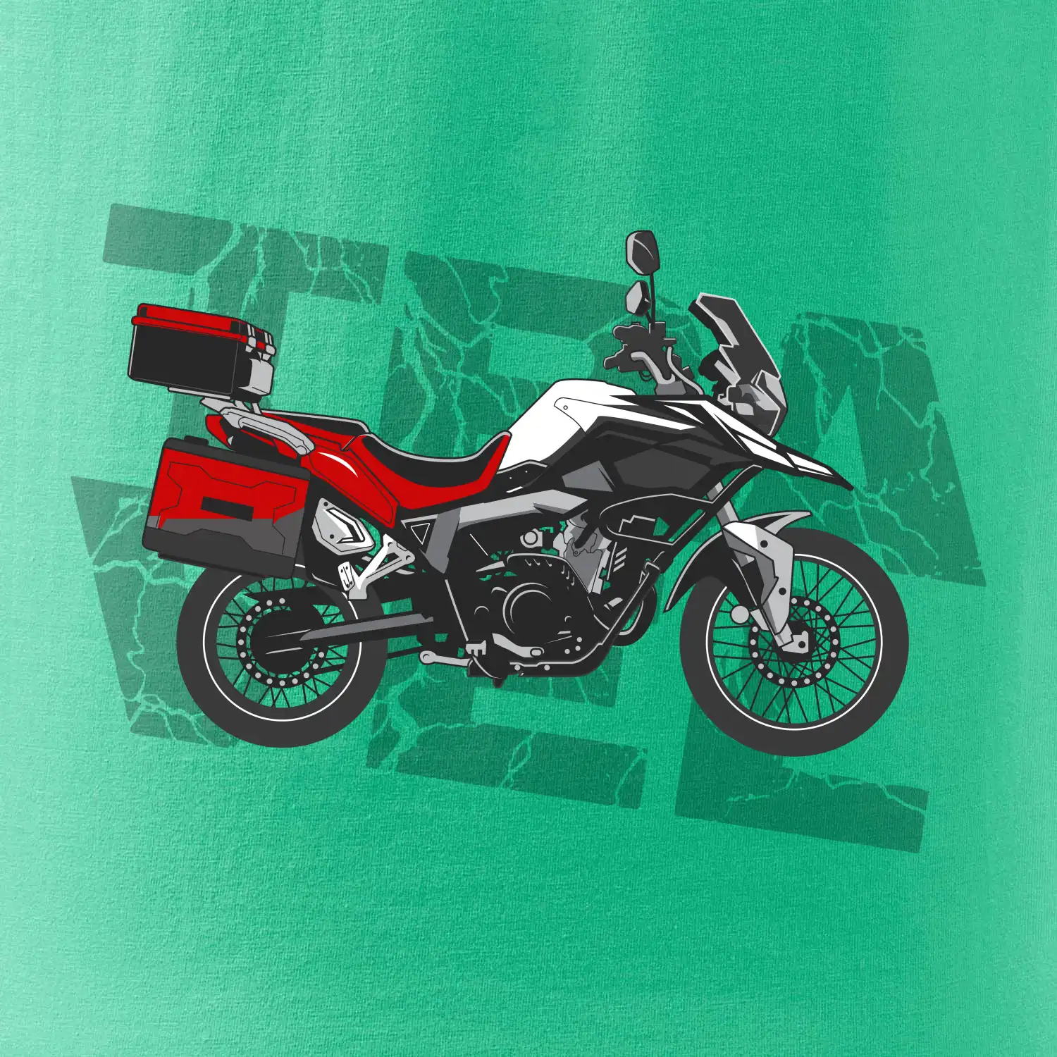 Cestovní enduro červená