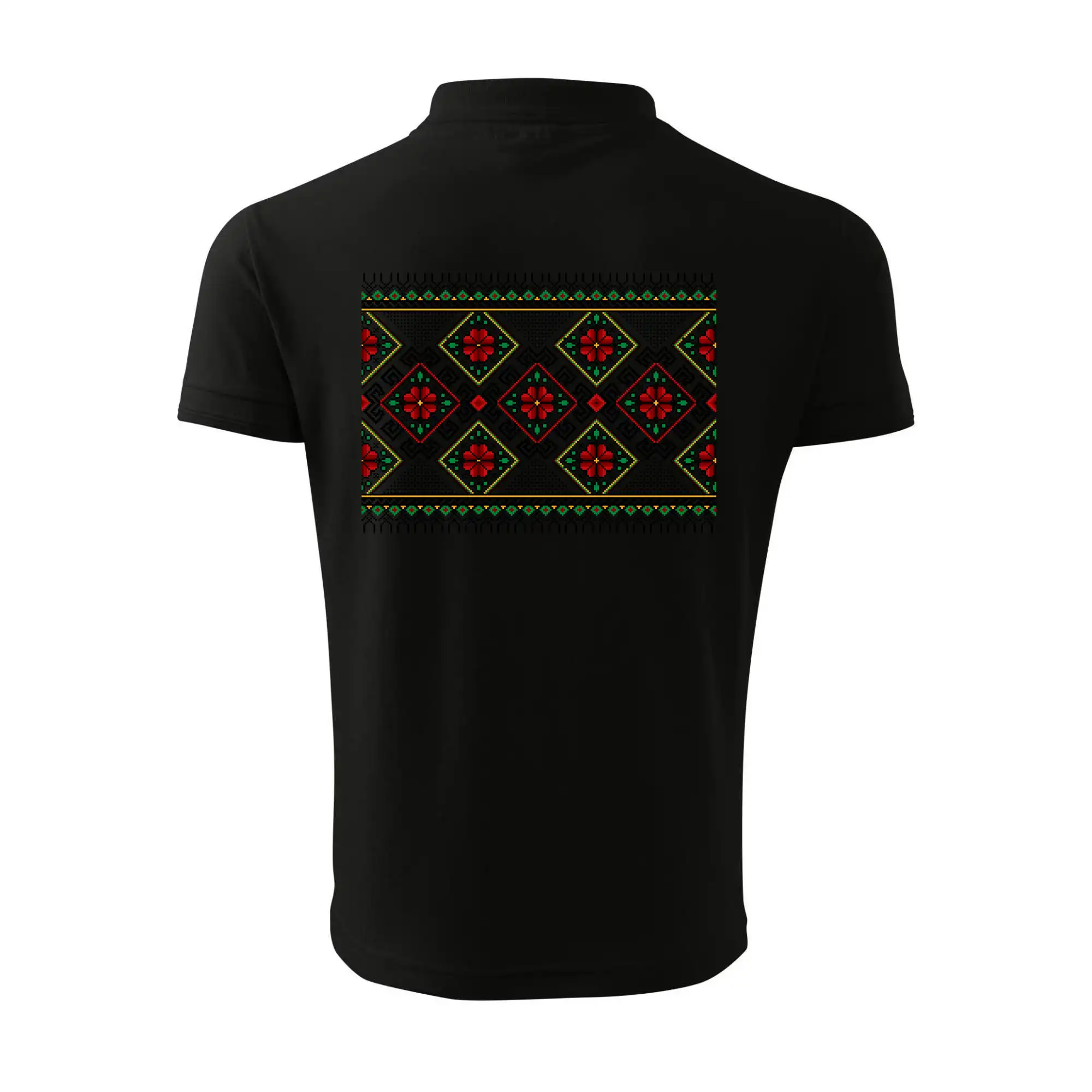 Ukrajinský vzor - Červeno Zelený