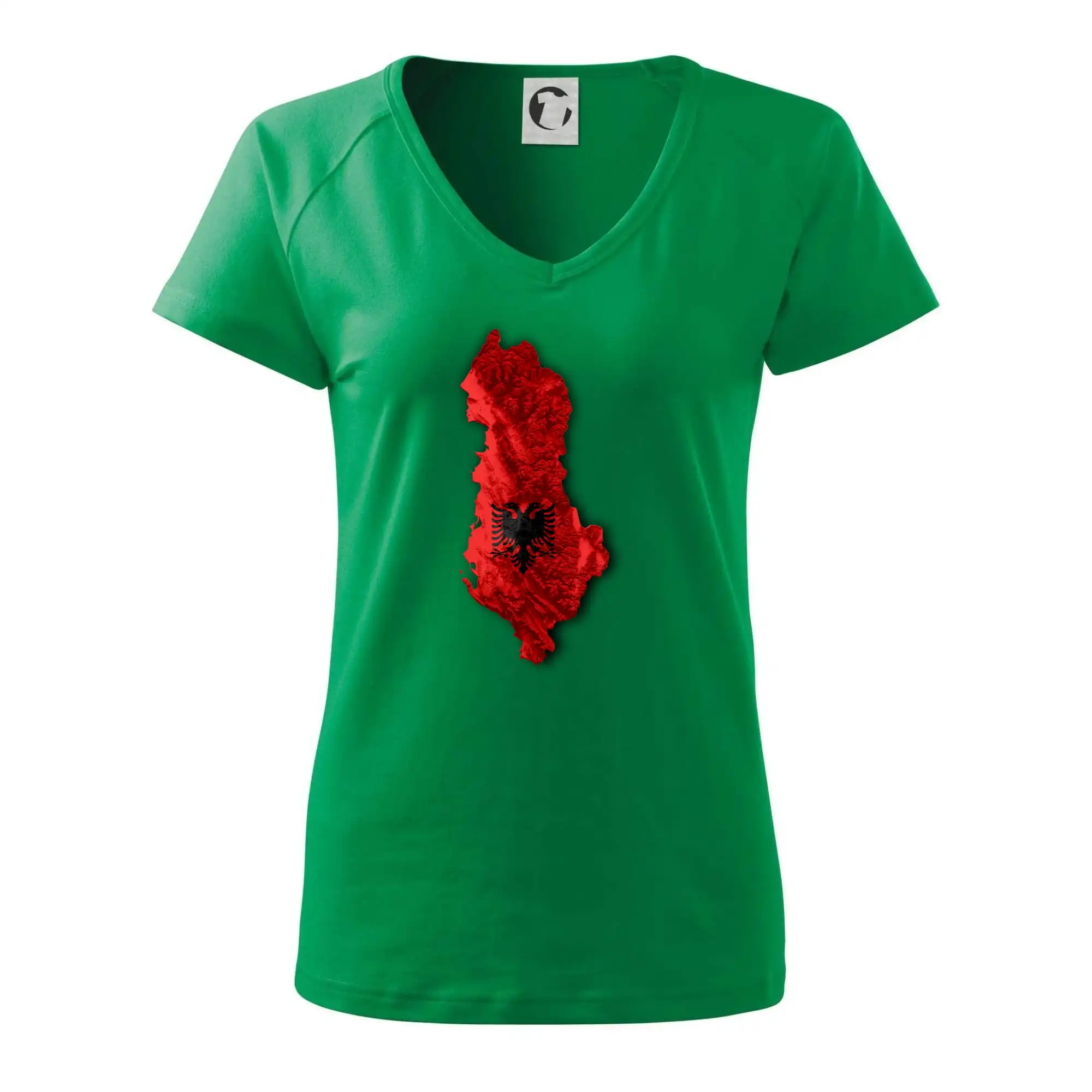 Mapa Albánie reliéf hor