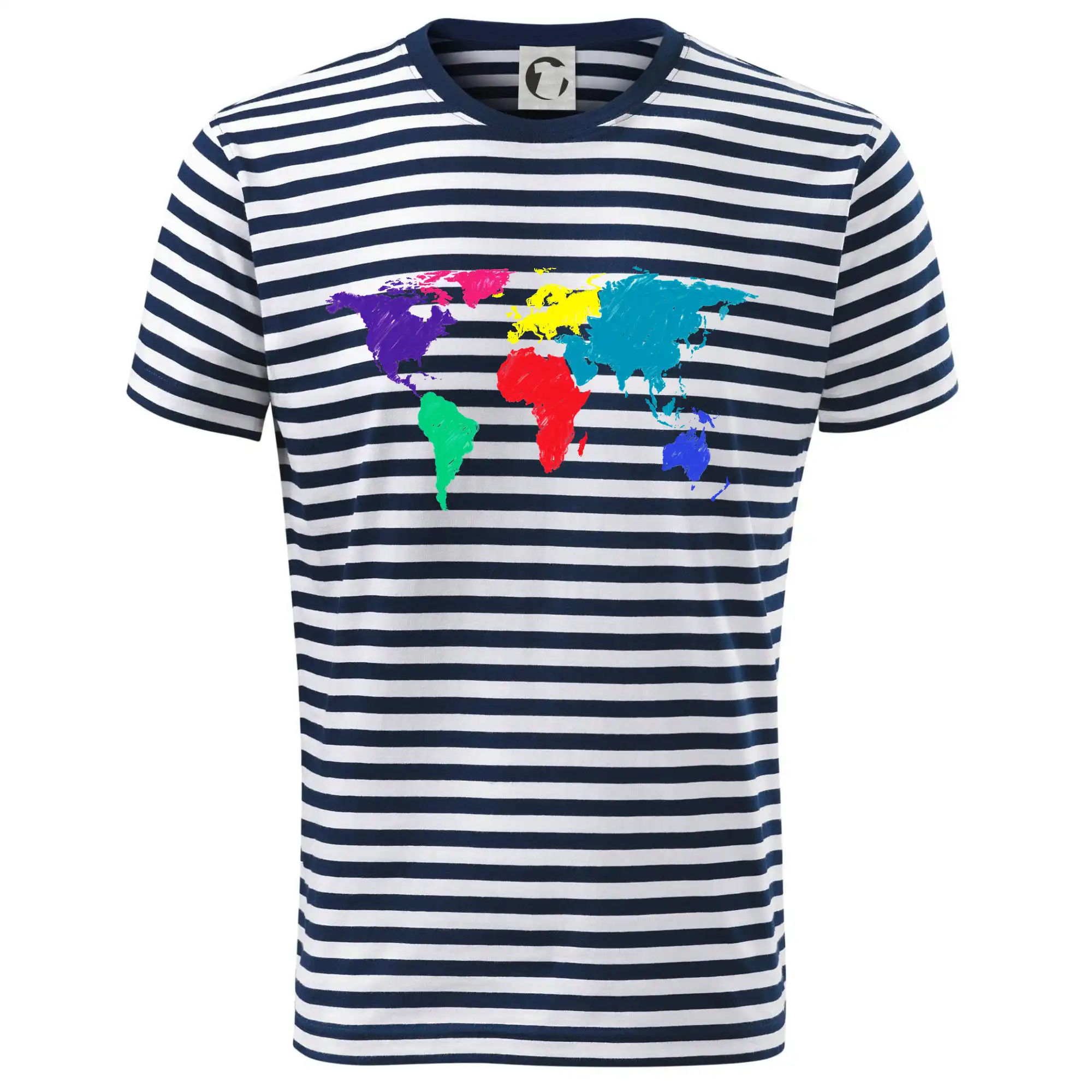 Světové kontinenty bez názvů - barevné