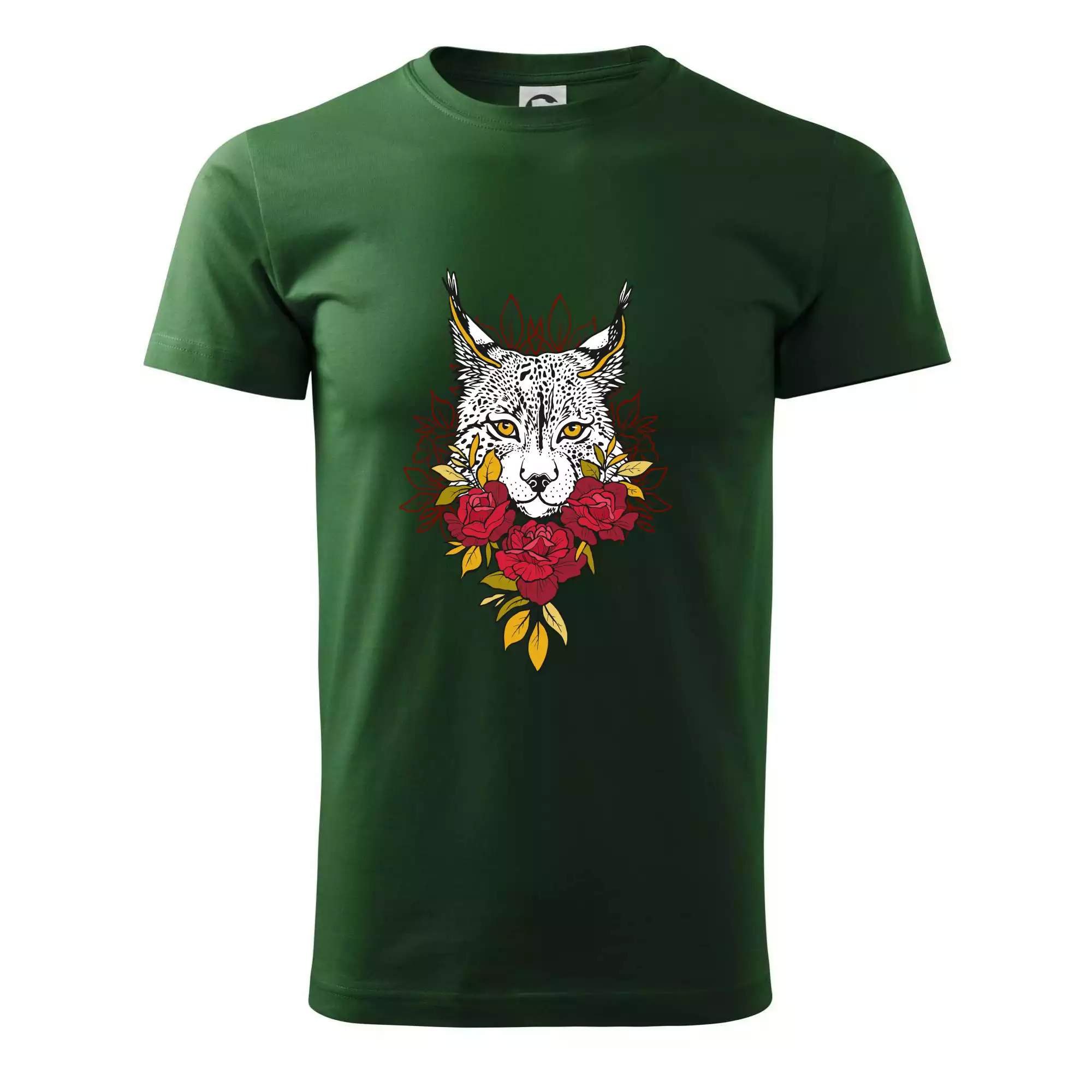 Rys s červenými růžemi  (Pecka design) Rys s červenými růžemi  (Pecka design)