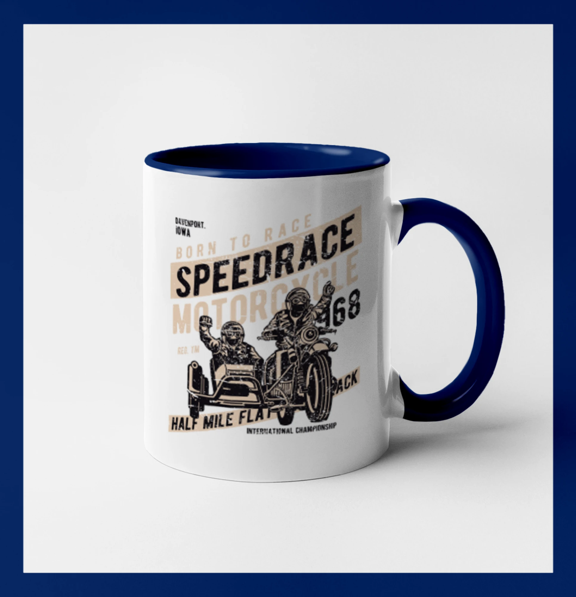 Speedrace motrcycle half mile
