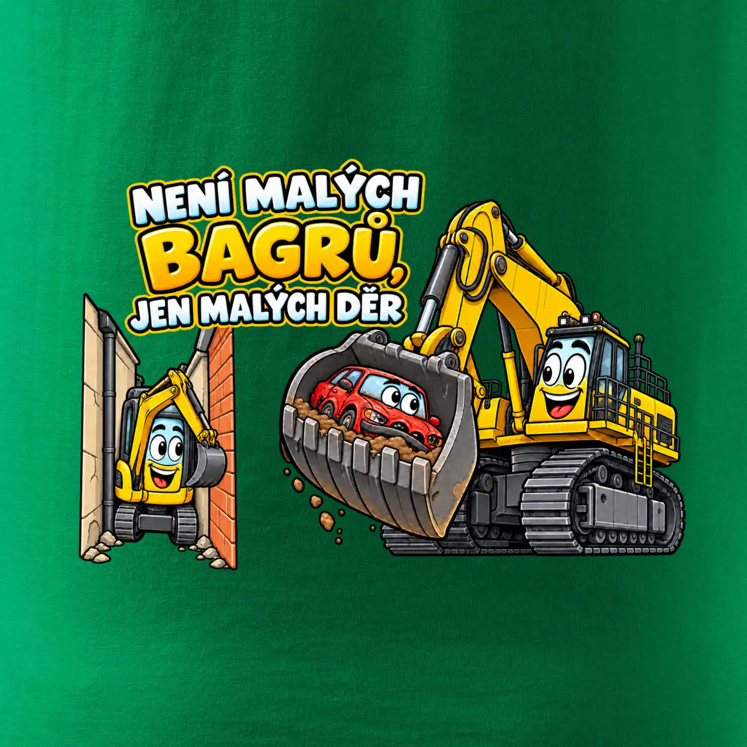 Není malých bagrů jen malých děr