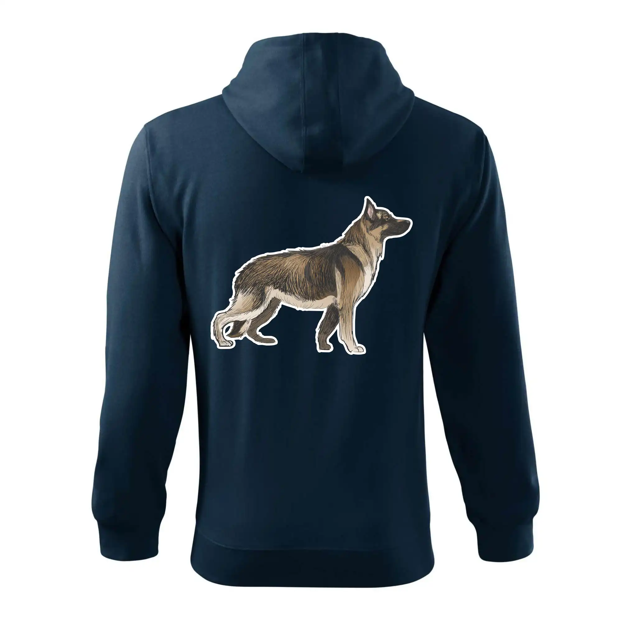 Německý ovčák - hnědý kreslený