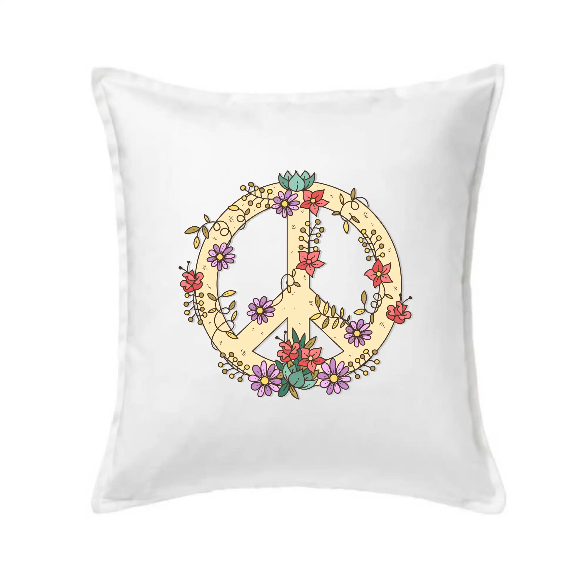 Peace symbol pískový