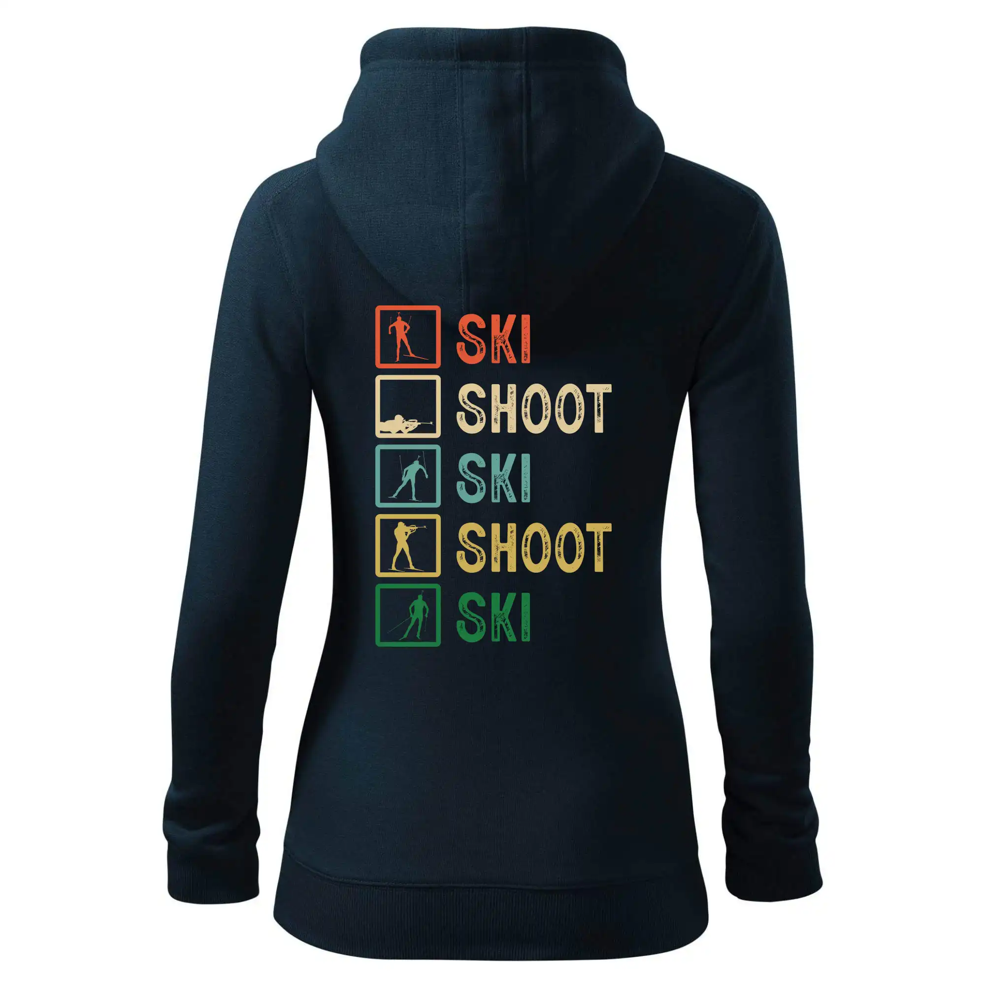 Biatlon ski shoot ski