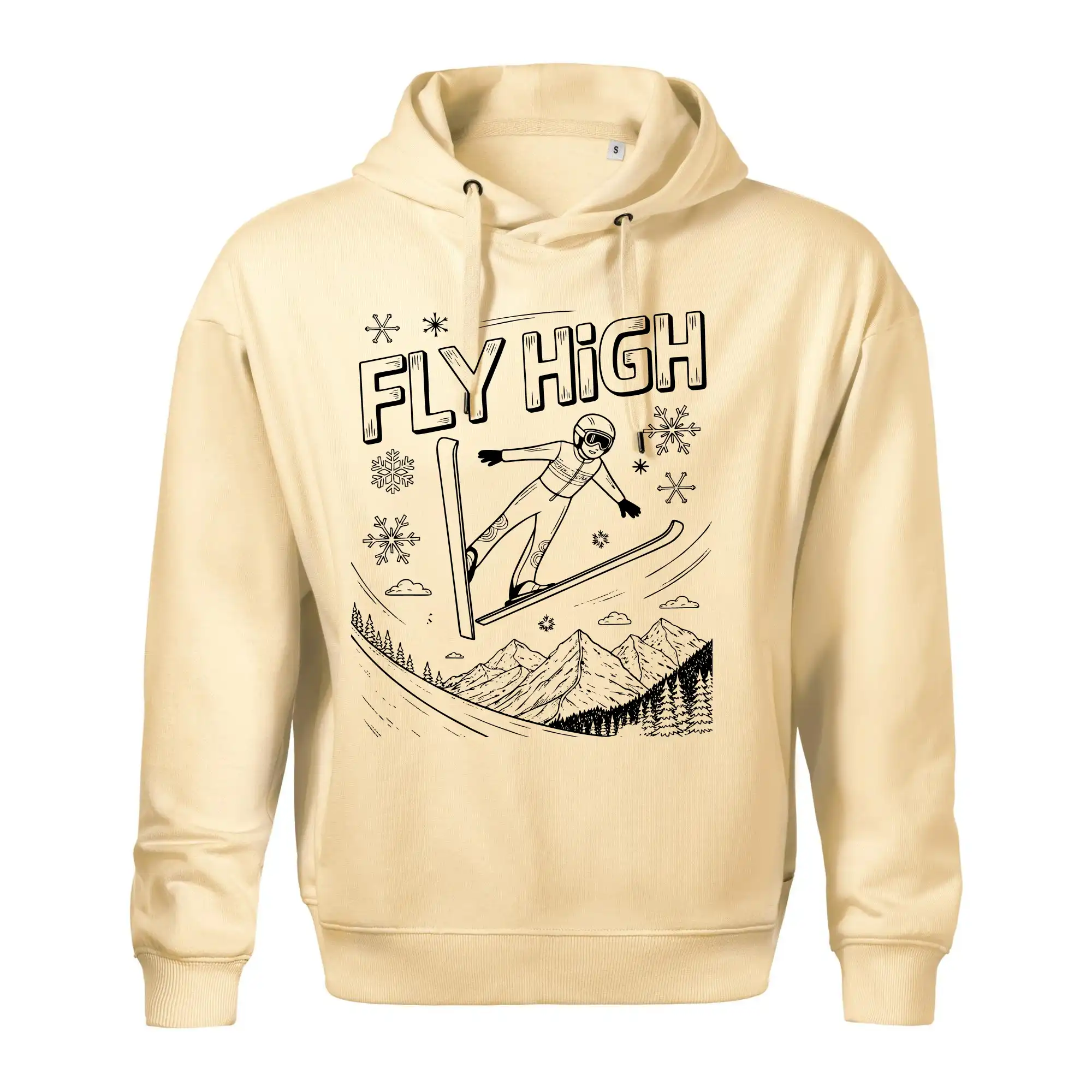 Černobílý skokan fly high