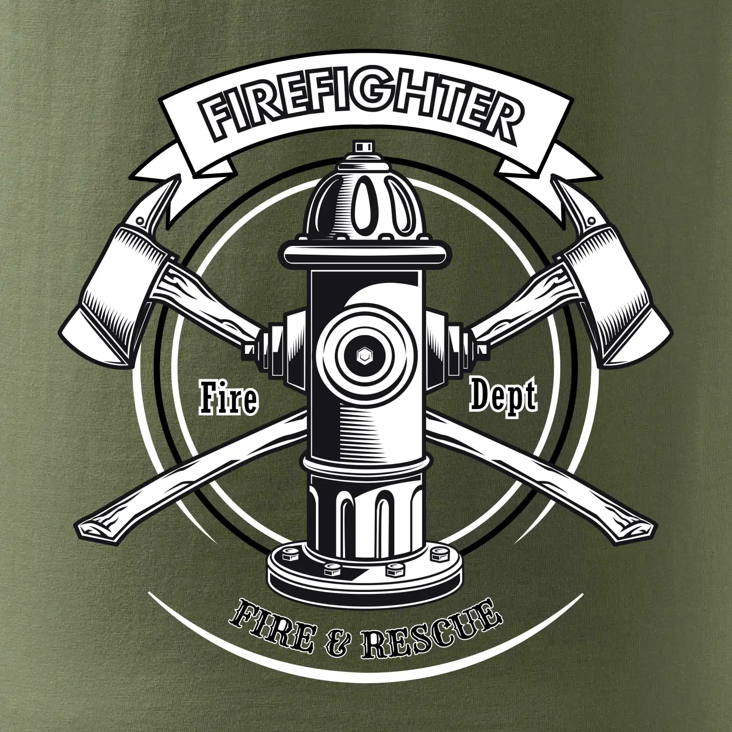 Firefighter logo Fire and rescue