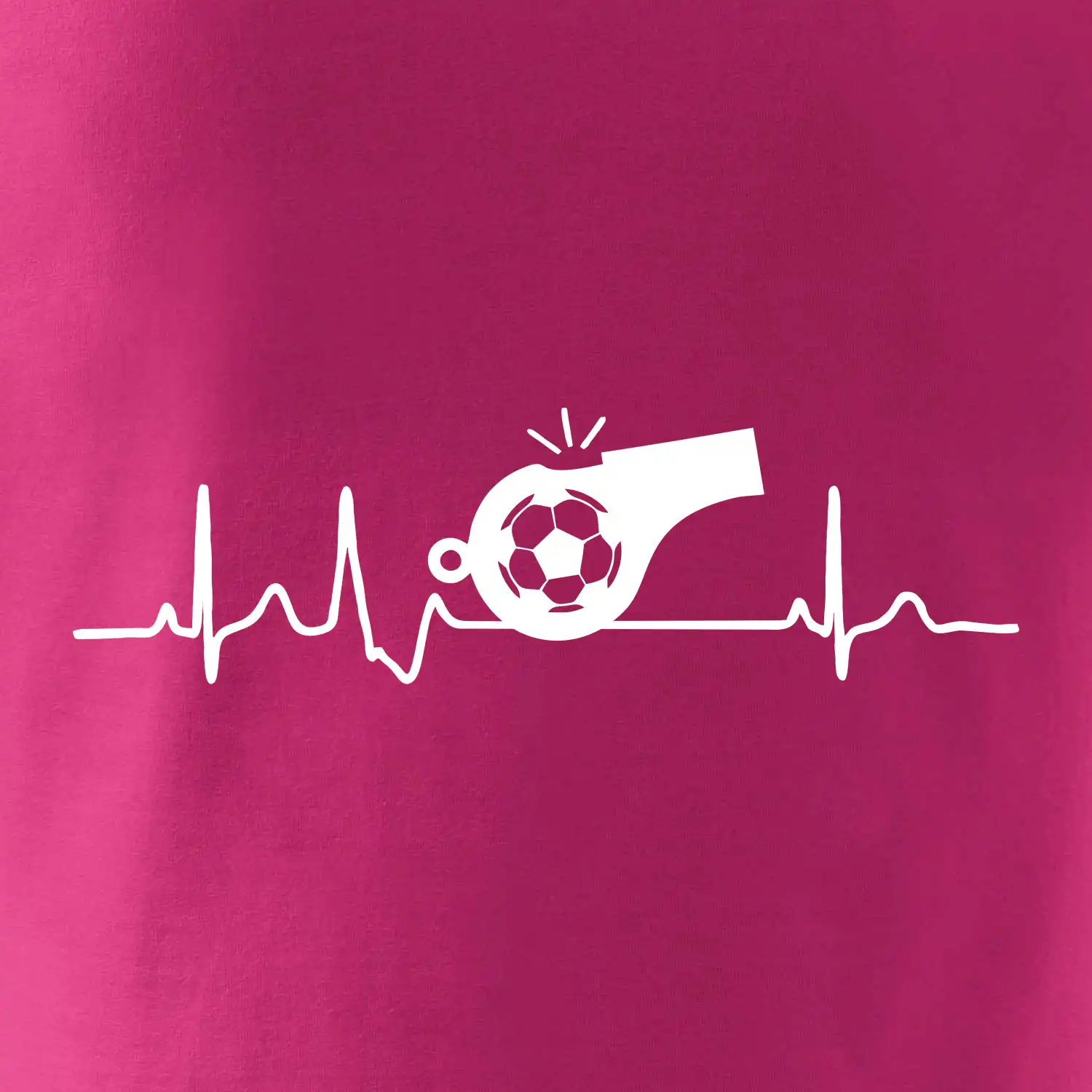 EKG fotbal rozhodčí a píšťalka