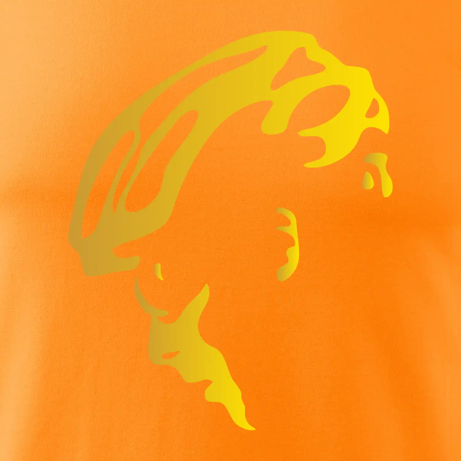 Hlava cyklista zlatá