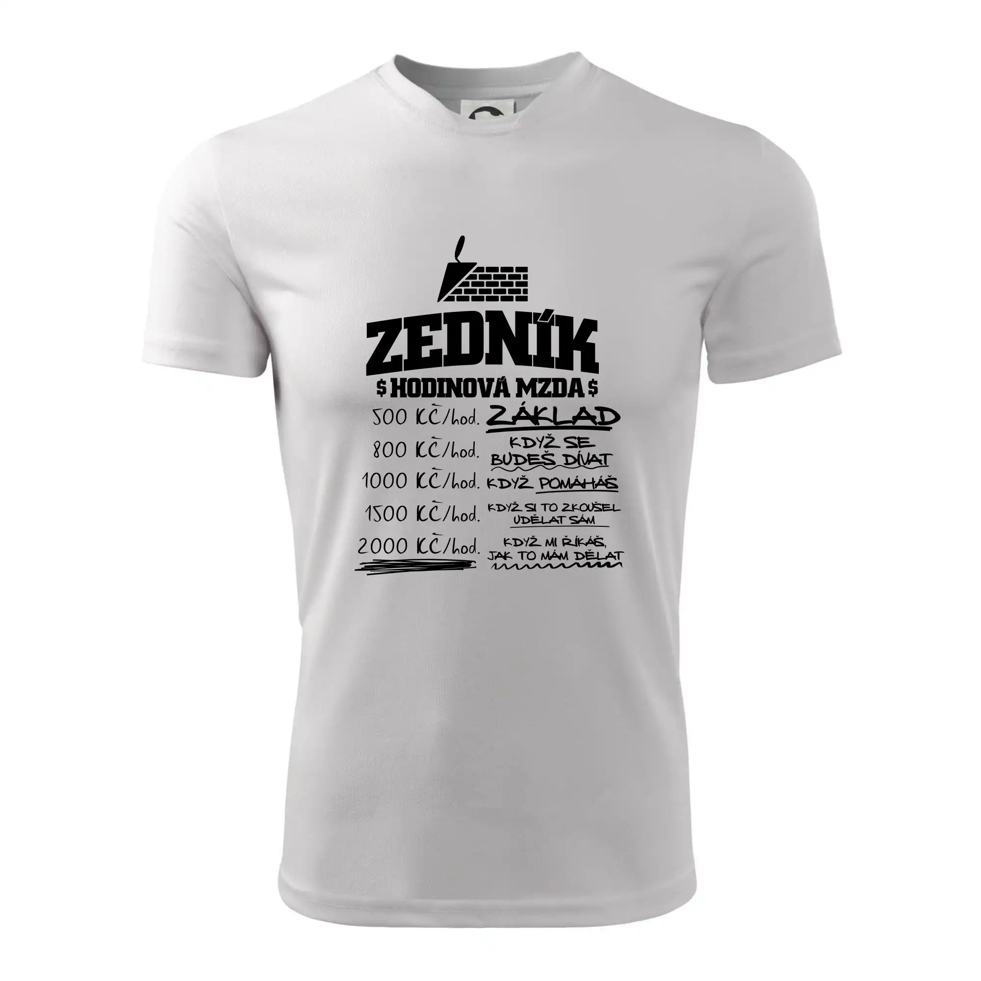 Hodinová mzda zedník