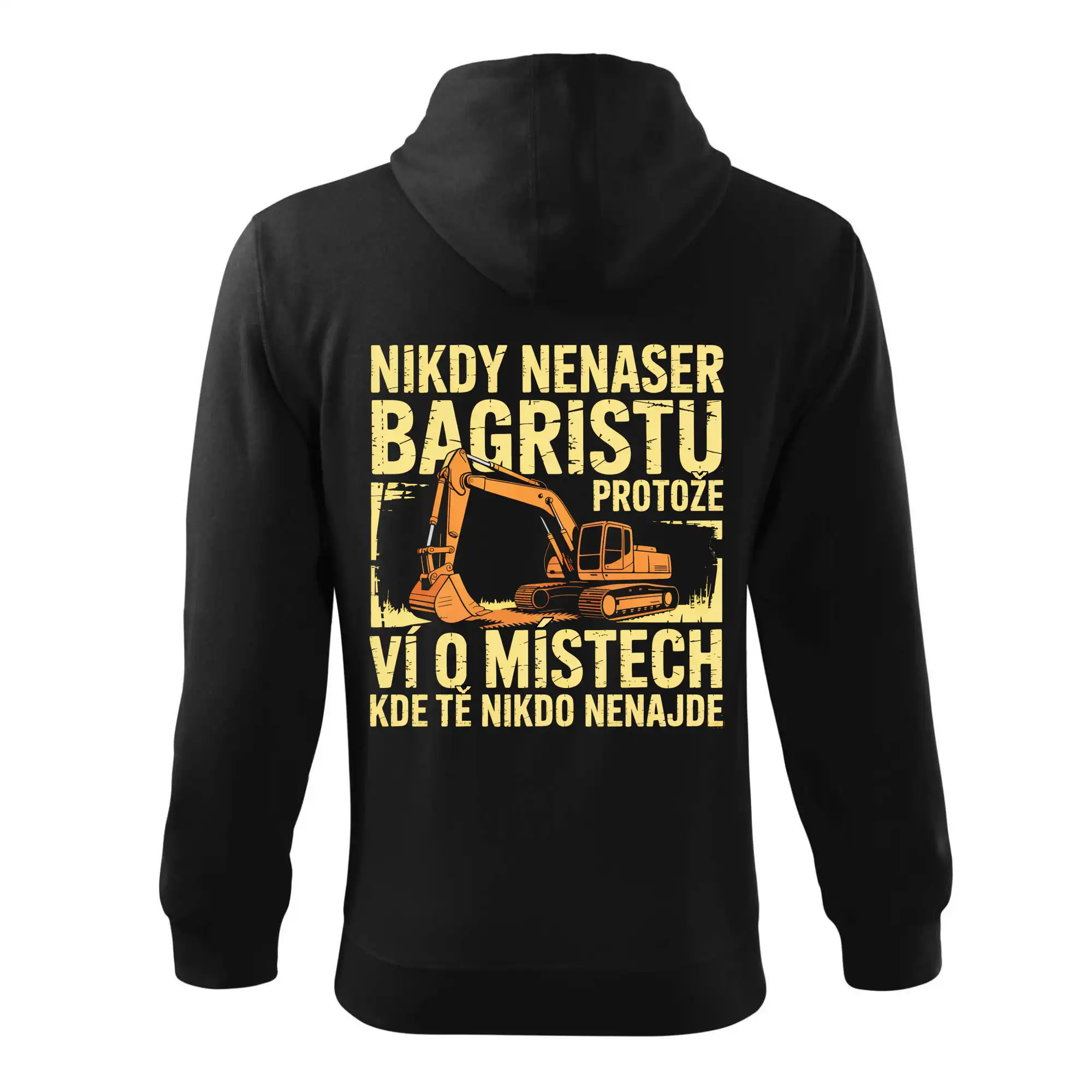 Velký bagr Nikdy Nenaser bagristu