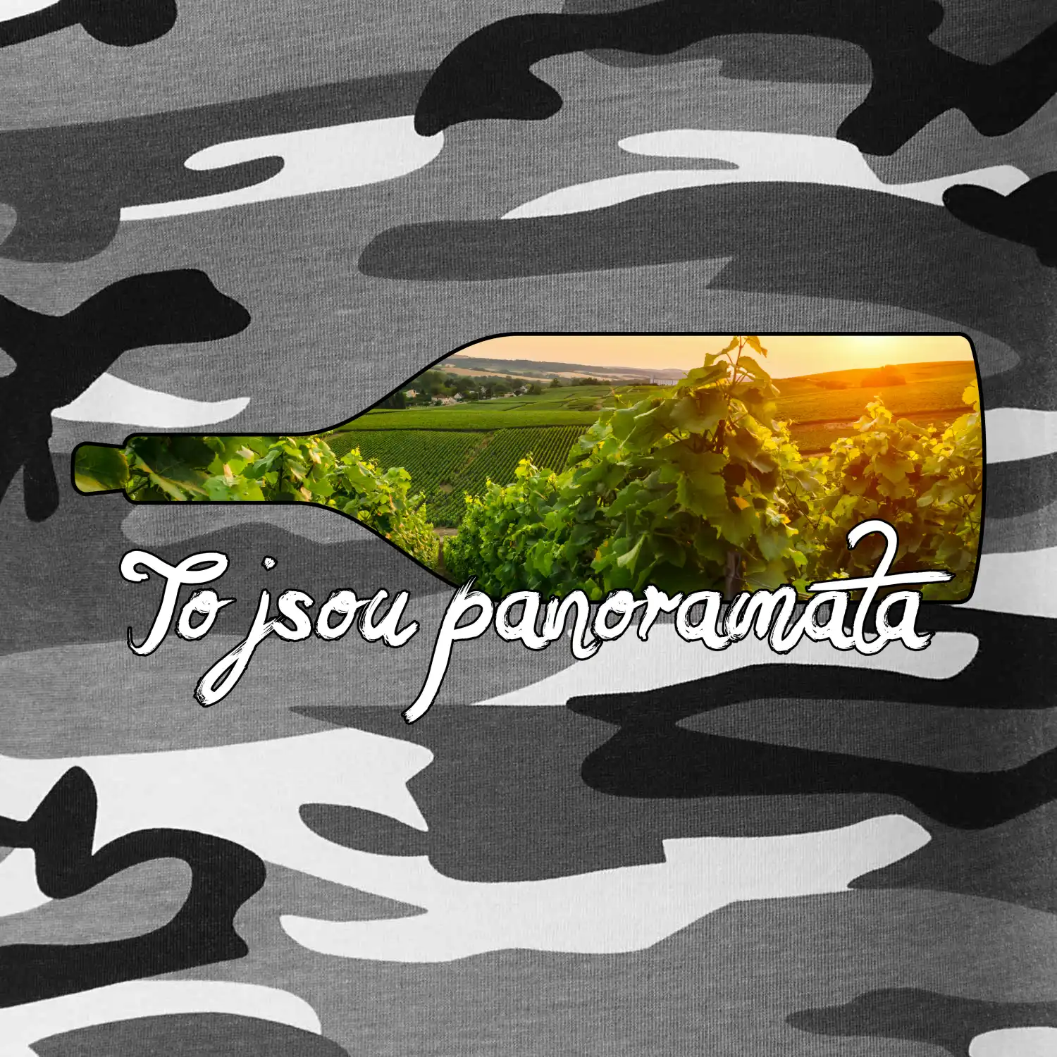 To jsou panoramata vinice