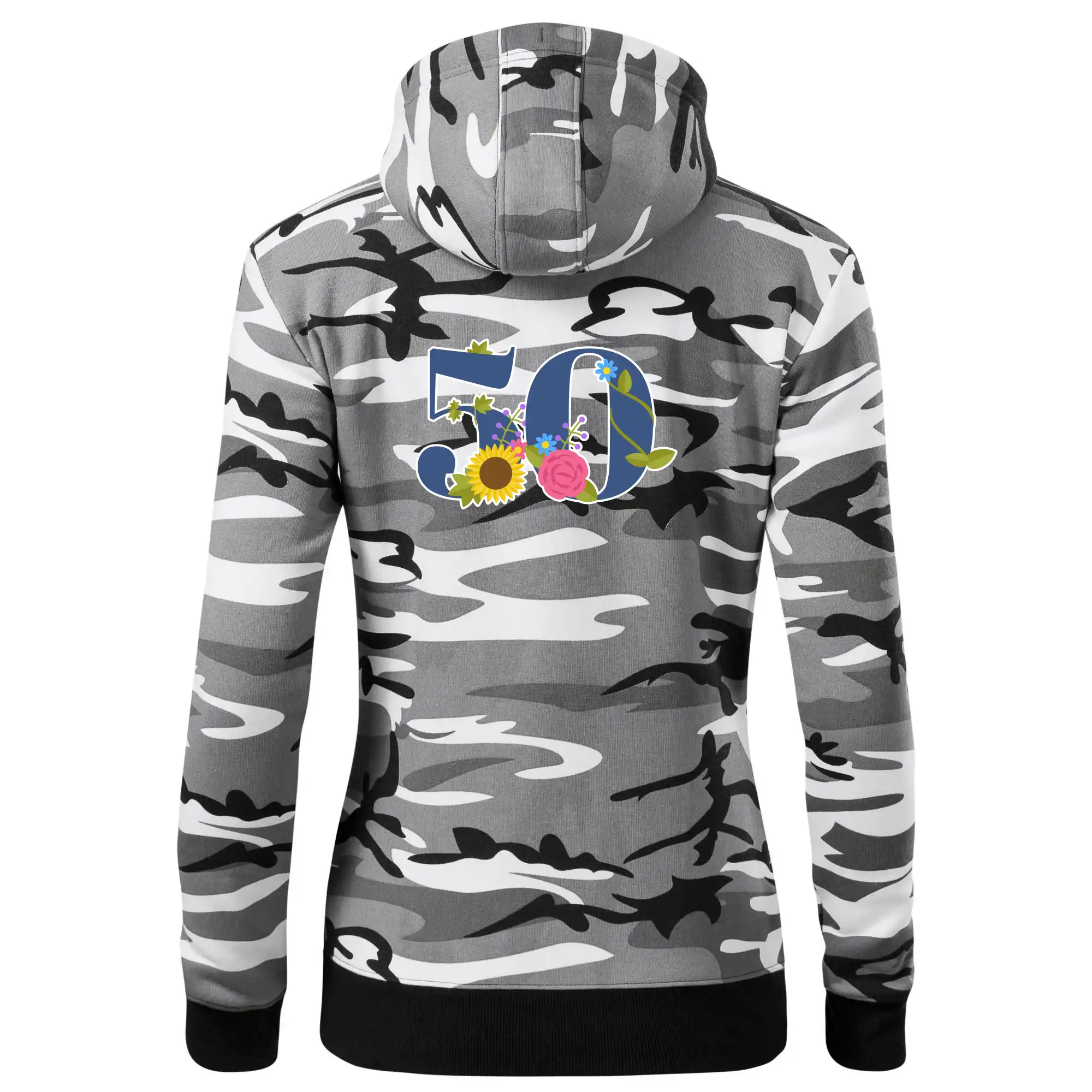 Květinové číslo kreslené - 50