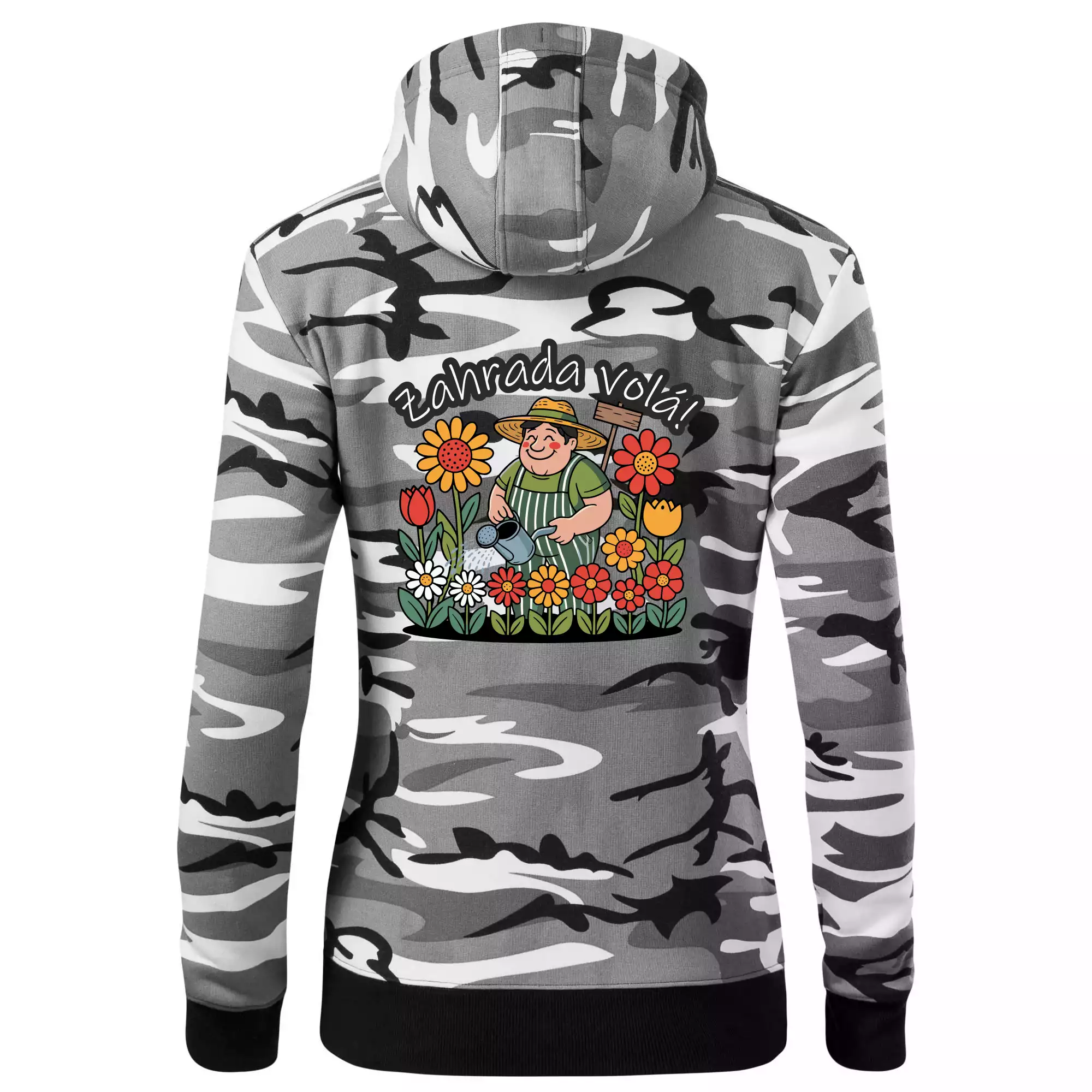 Zahrada volá - zahradník a slunečnice