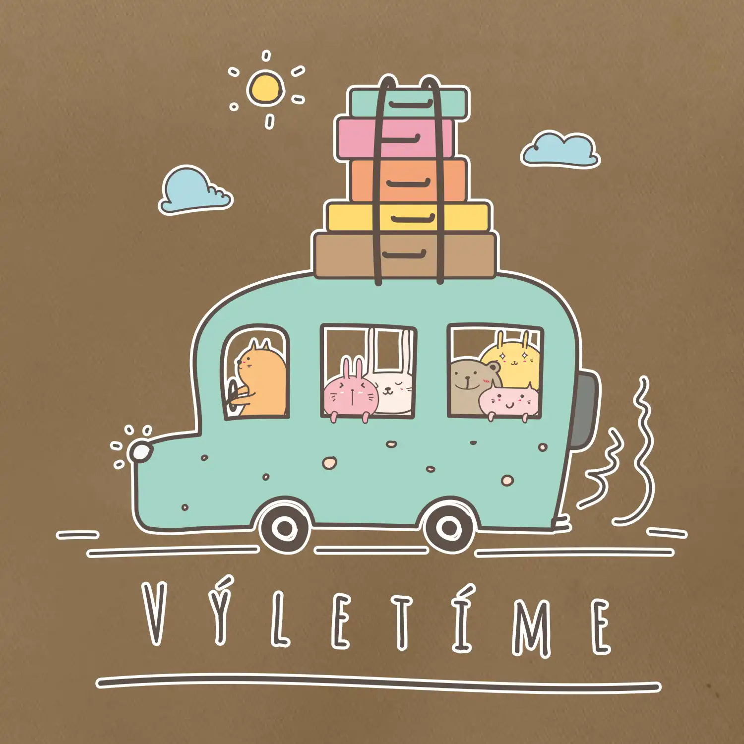Výletíme obytňák kreslený