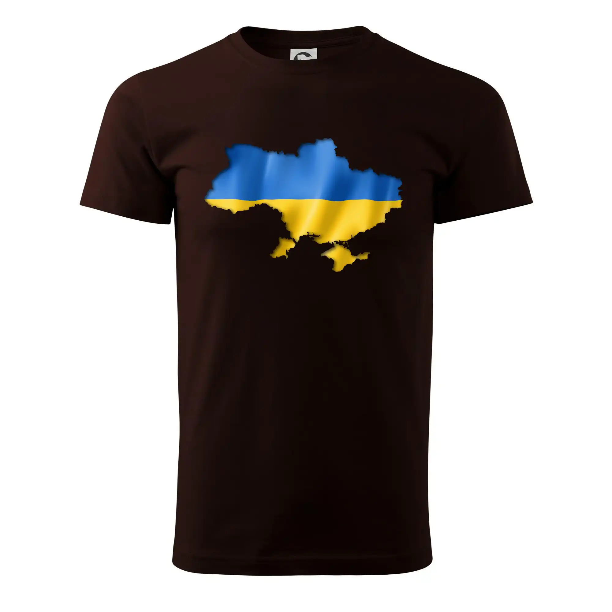 Ukrajina vlajka mapa