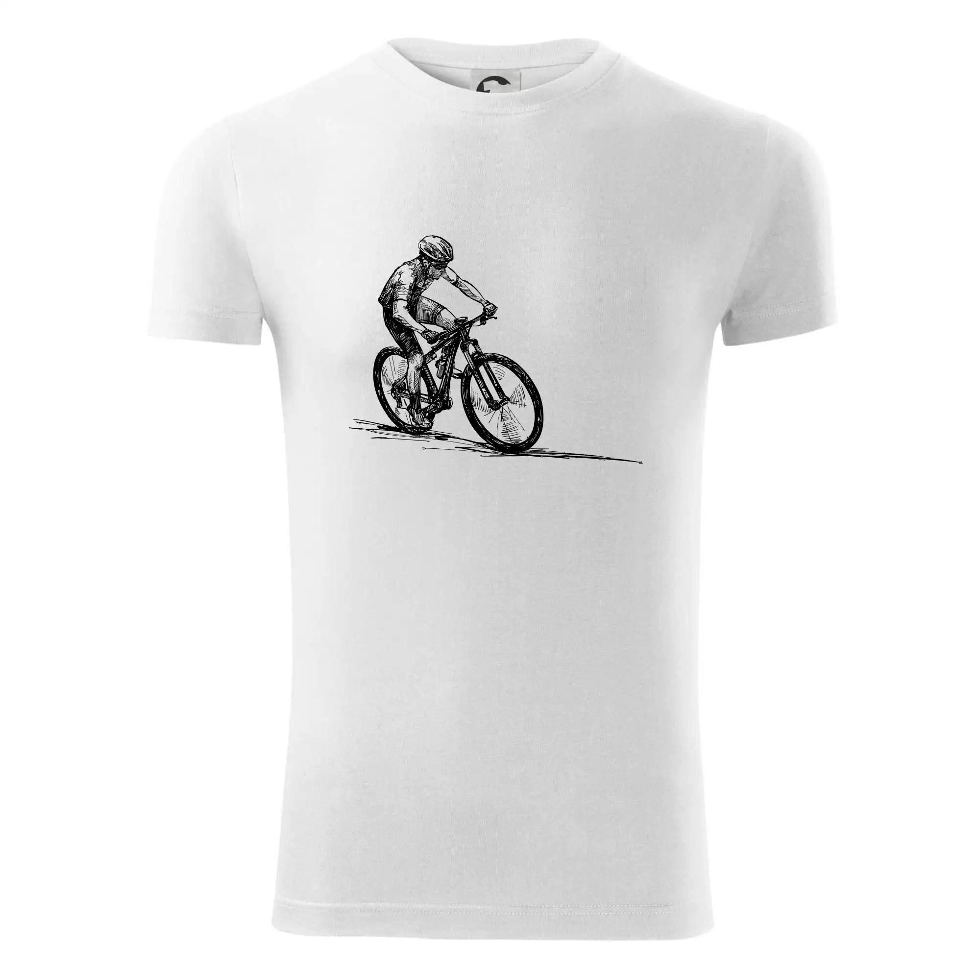 MTB kreslený cyklista