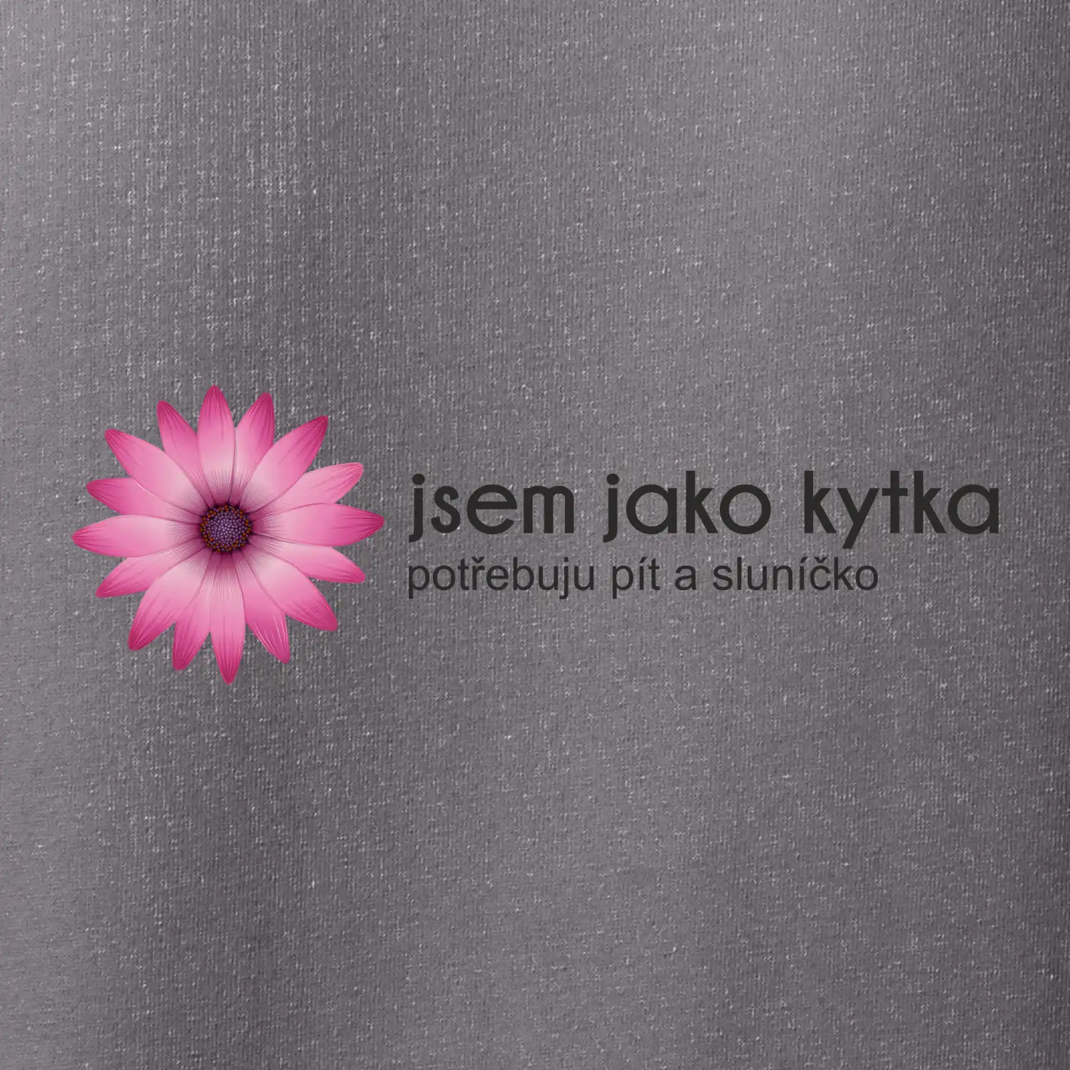 Jsem jako kytka potřebuju pít a sluníčko