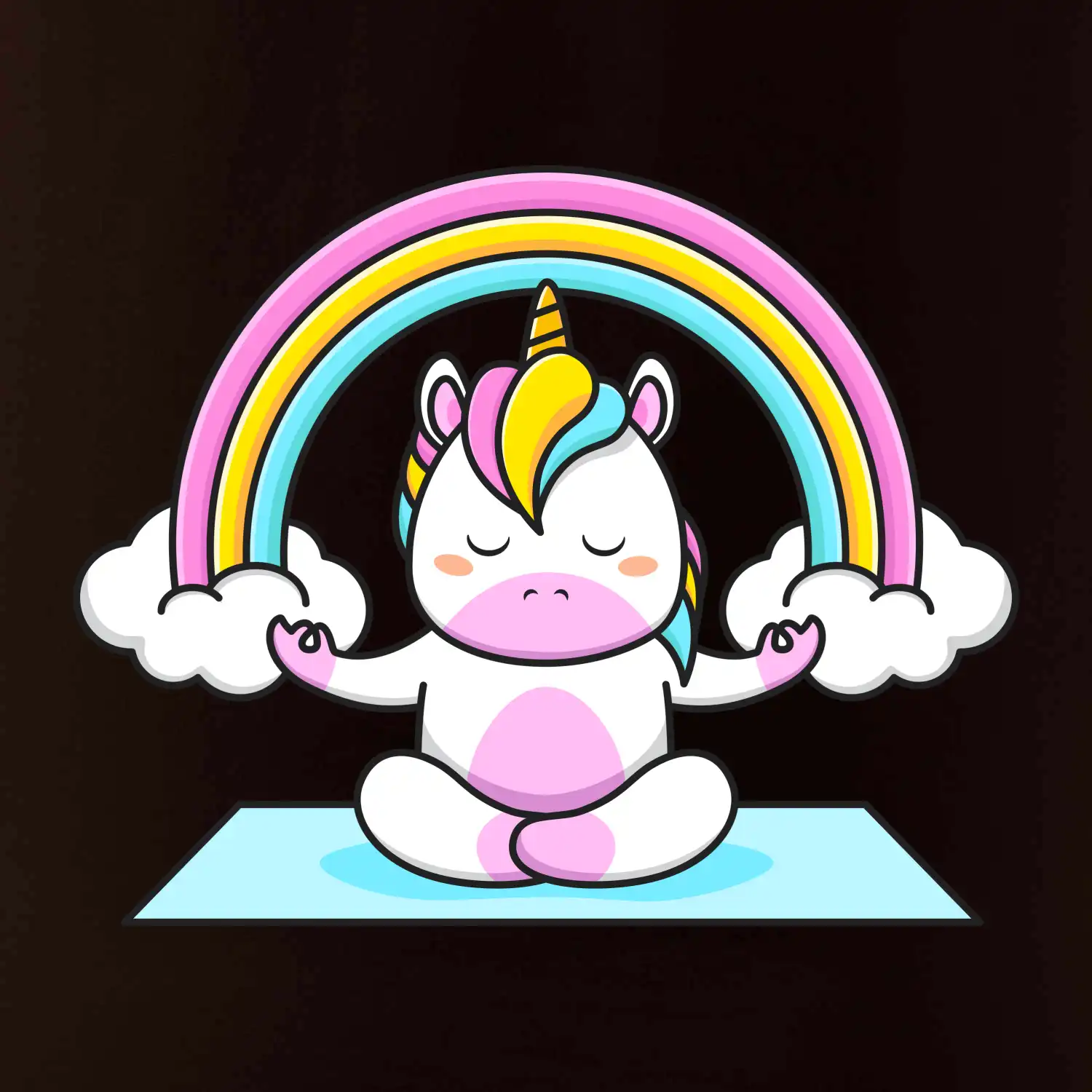 Yoga jednorožec - duha