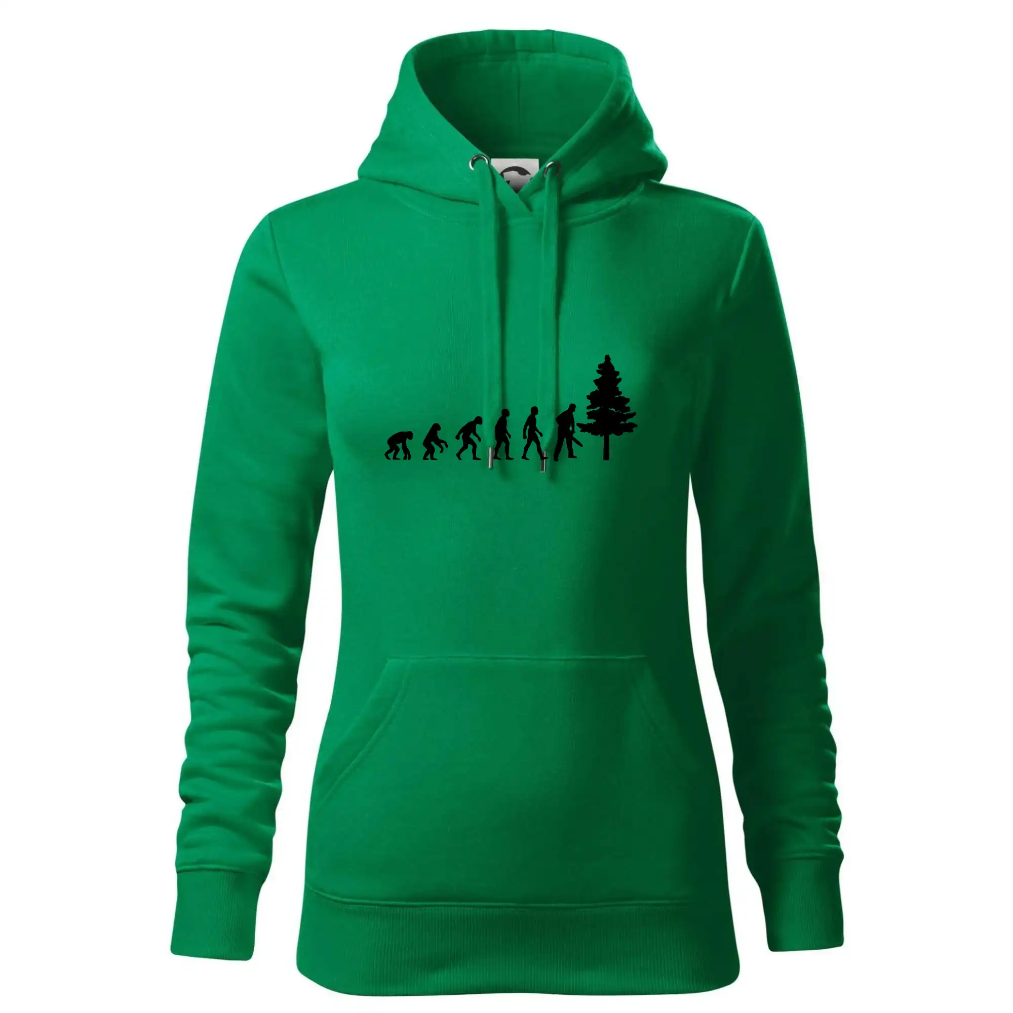 Evoluce dřevorubec - pila a strom