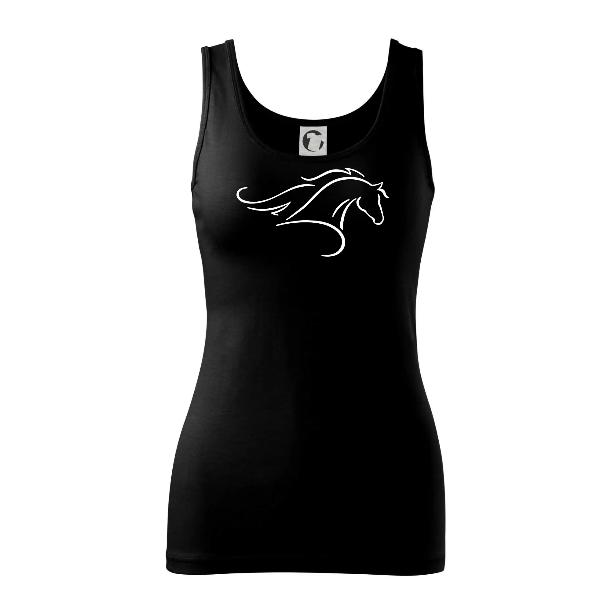 Kůň - bežící silueta hlavy